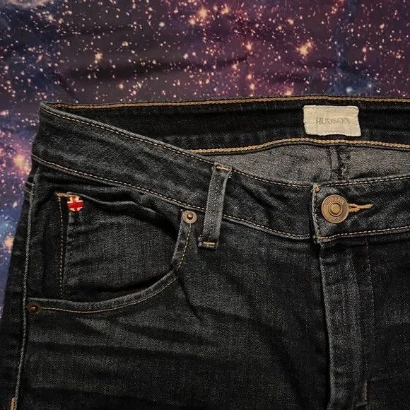 Hudson Hudson Jeans Bacara Crop Straight Leg Cuffed Jeans Size 31" - 5 Thumbnail
