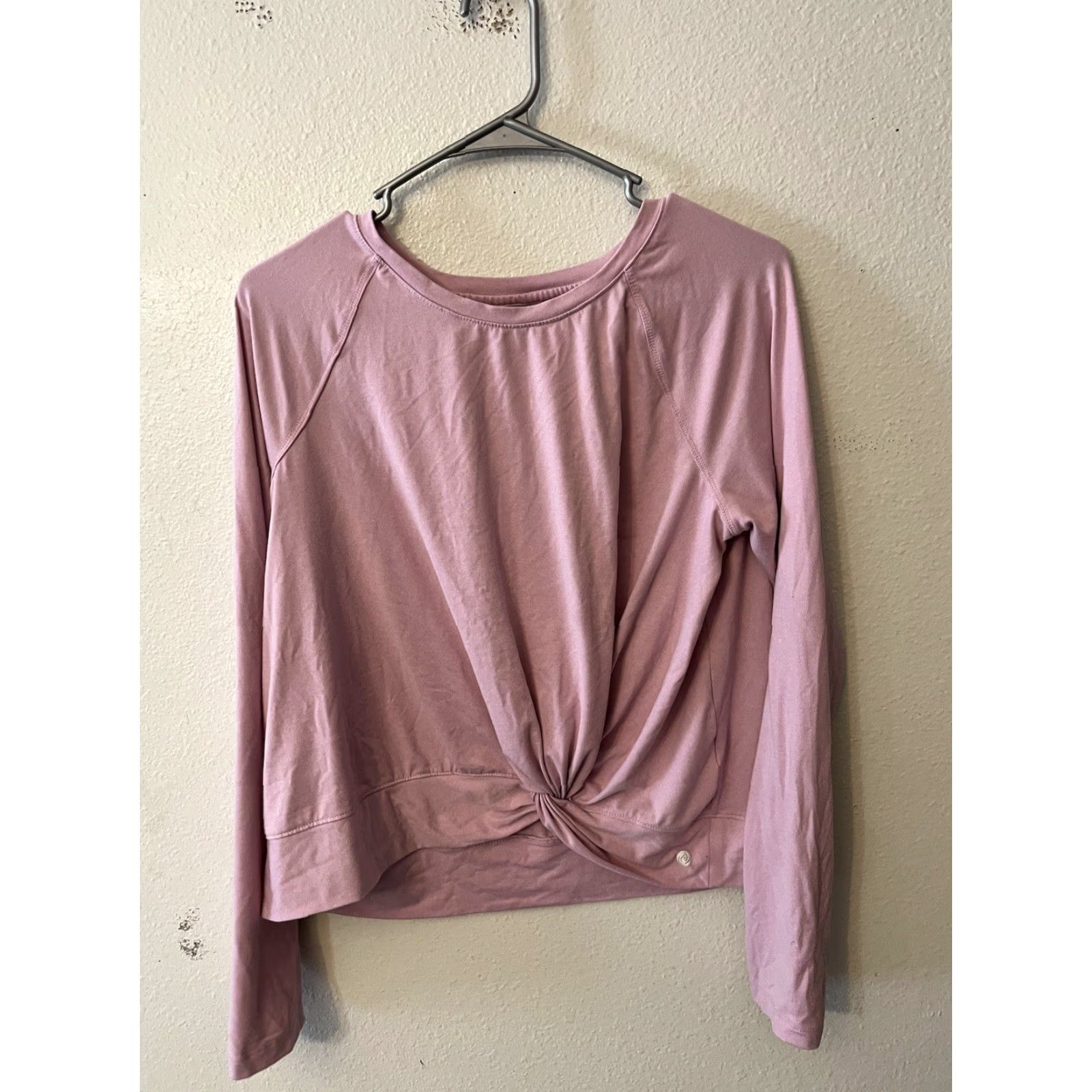 Vintage Women's Apana Pink Athletic Long Sleeve Knit Top M Crew Neck Pullover Shirt Women Size M / US 6-8 / IT 42-44 - 2 Thumbnail