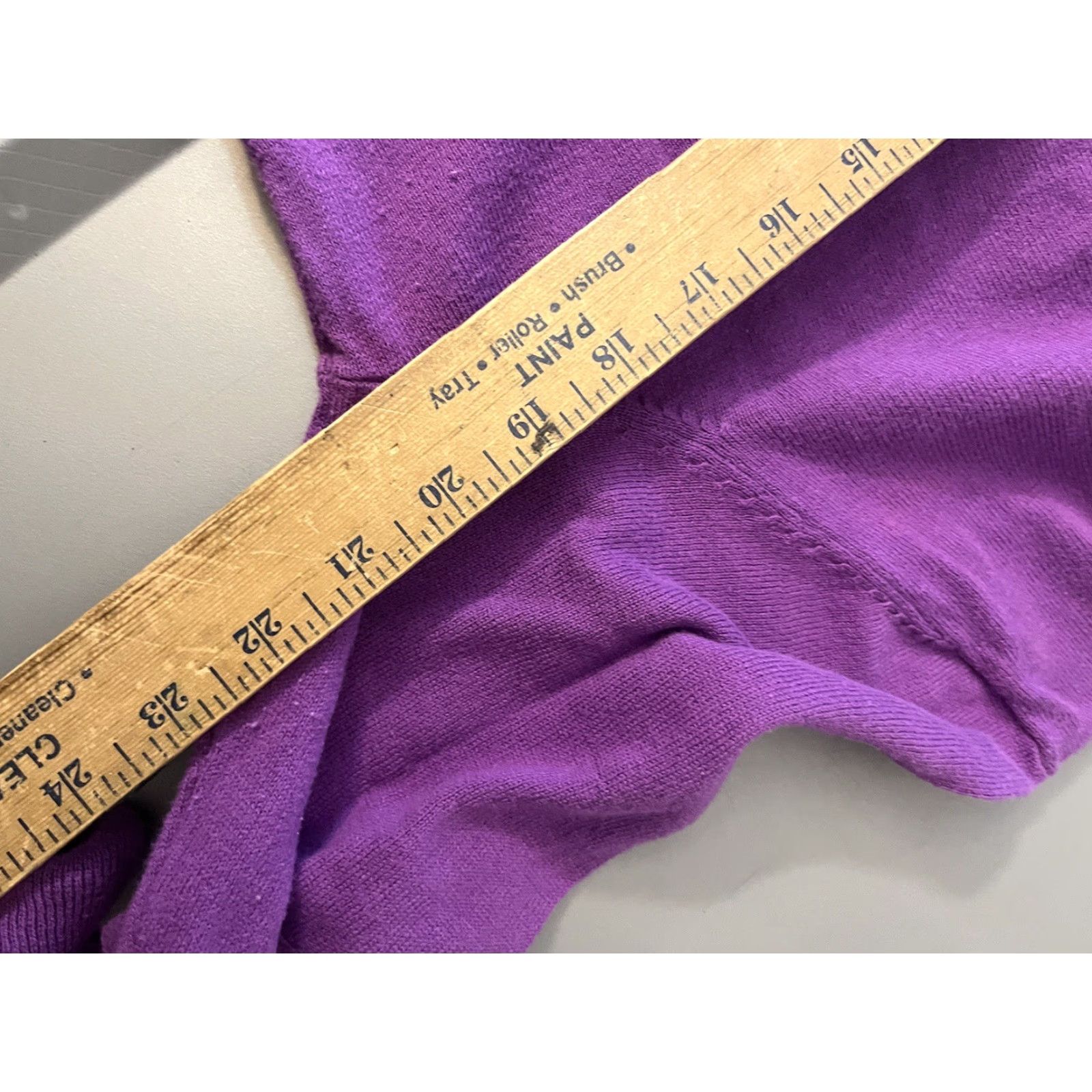 Gap VINTAGE Gap Sweater Women Solid Round Neck Long Sleeve XL Purple Oversized Knit Shirt Womens XL Purple Size XL / US 12-14 / IT 48-50 - 5 Thumbnail