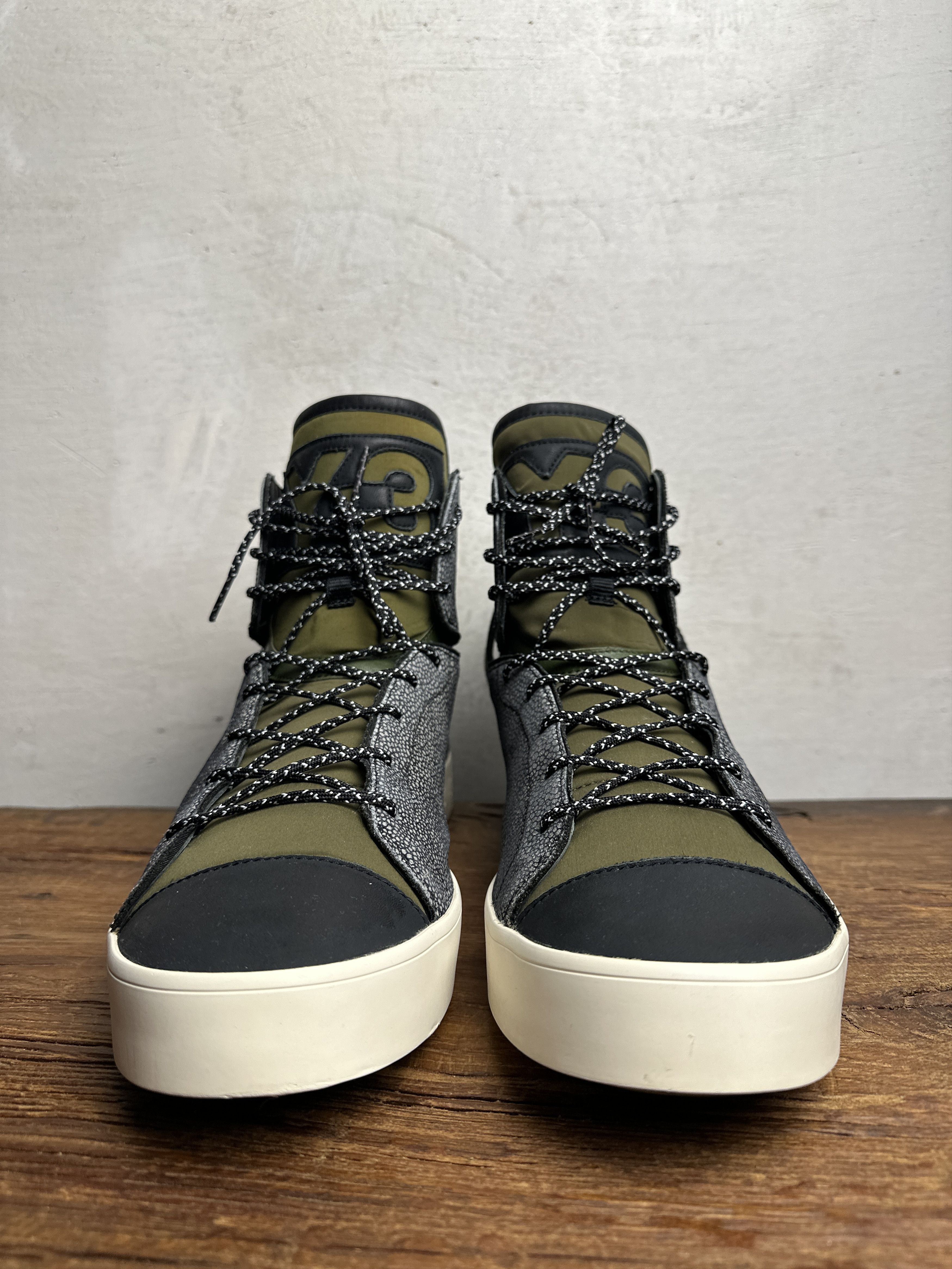 Adidas Adidas Y-3 Laver Hi-Top Green Sneakers Size US 10.5 / EU 43-44 - 8 Thumbnail