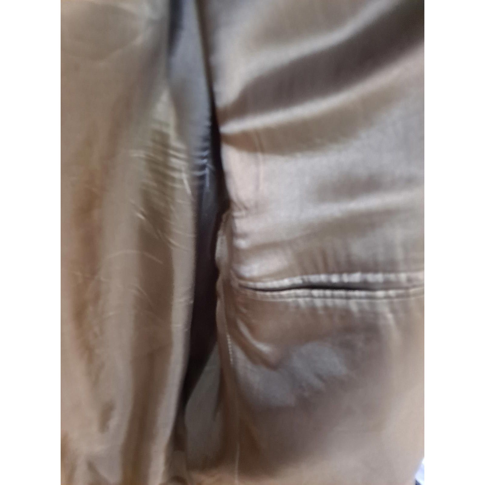 Chaps Chaps Tan Tweed 2 Button Silk/Wool Blazer Size 50R Size 50R - 4 Thumbnail