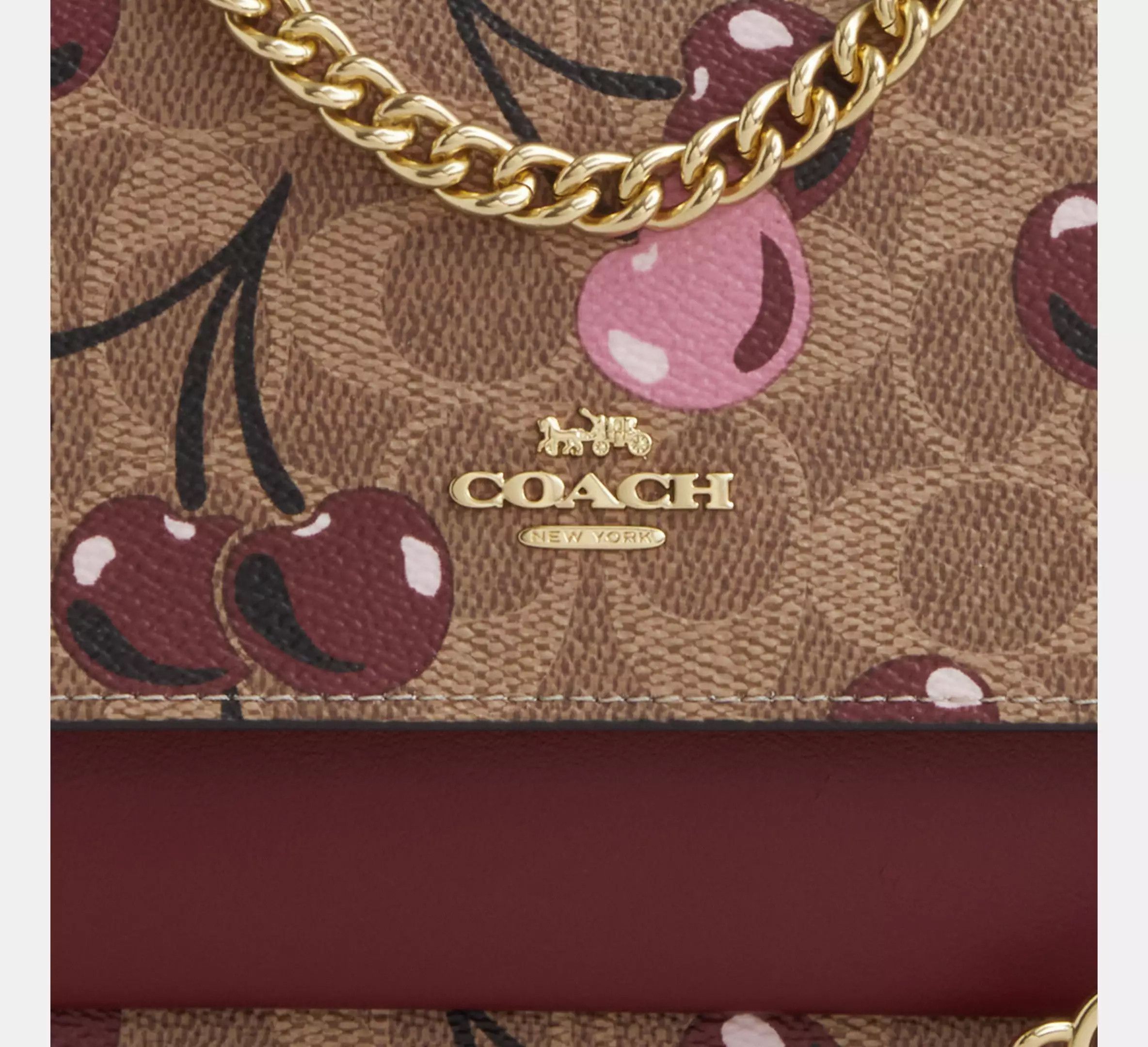 Coach Mini Klare Crossbody Bag In Signature Canvas Cherry CY716 Size ONE SIZE - 13 Thumbnail
