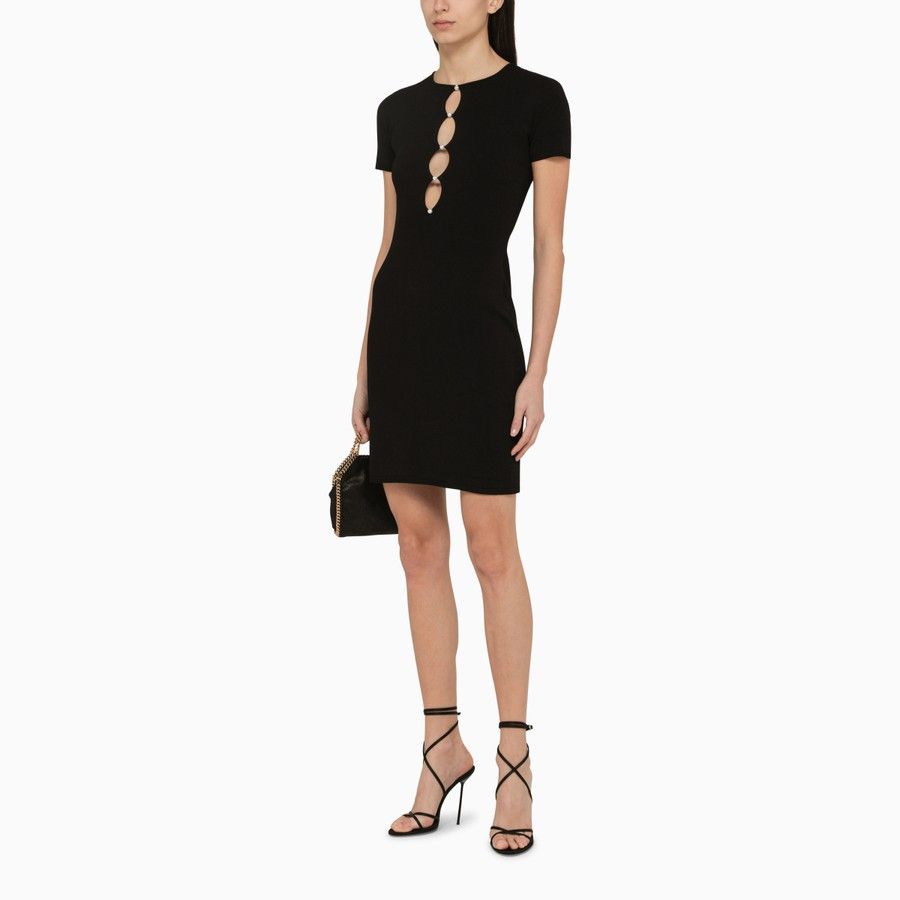 Dsquared2 o1d2blof0824 Mini Dress in Black Size S / US 4 / IT 40 - 2 Thumbnail