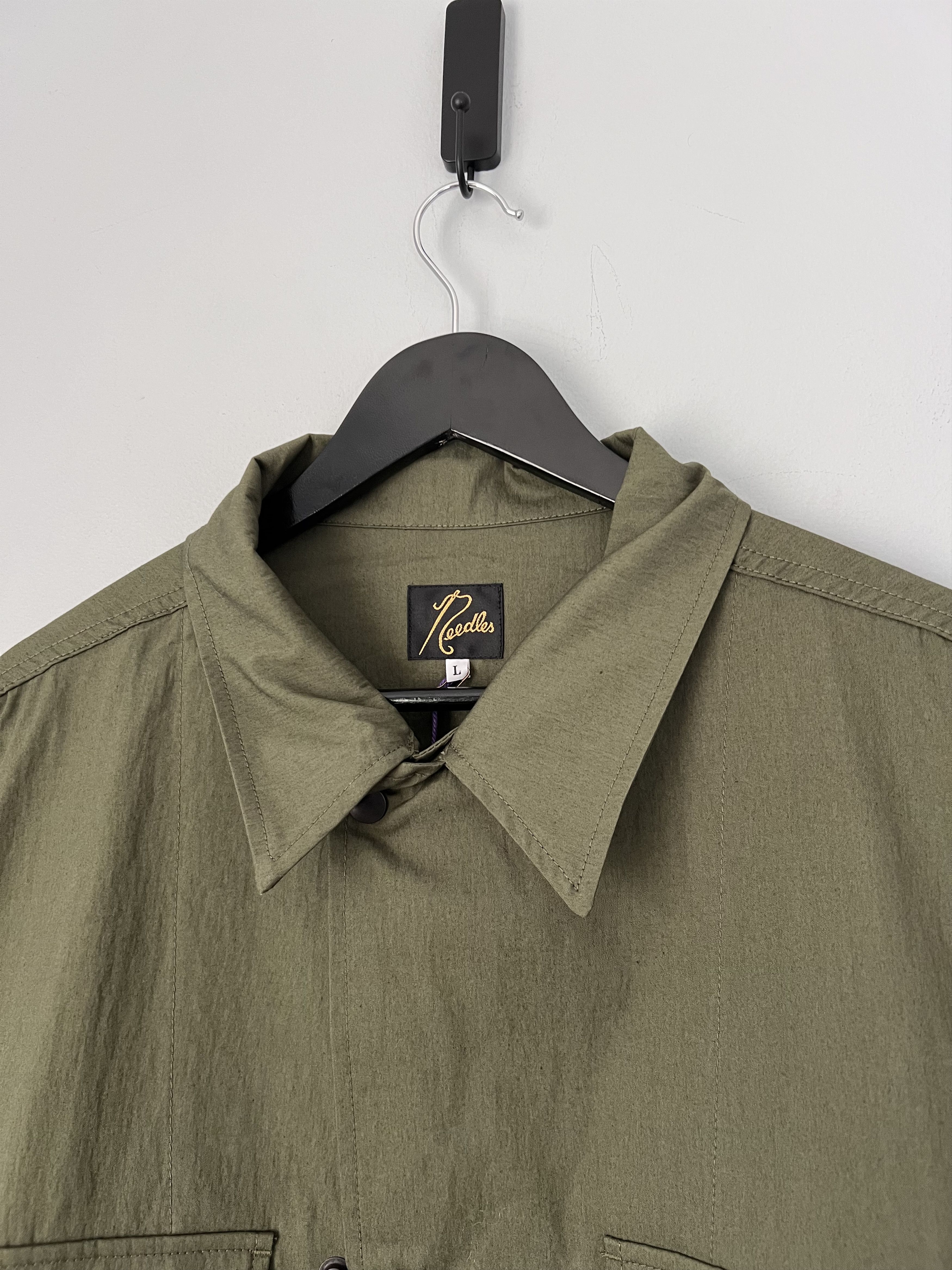 Needles Needles Oxford Cloth Field Jacket in Olive Size US XL / EU 56 / 4 - 2 Thumbnail