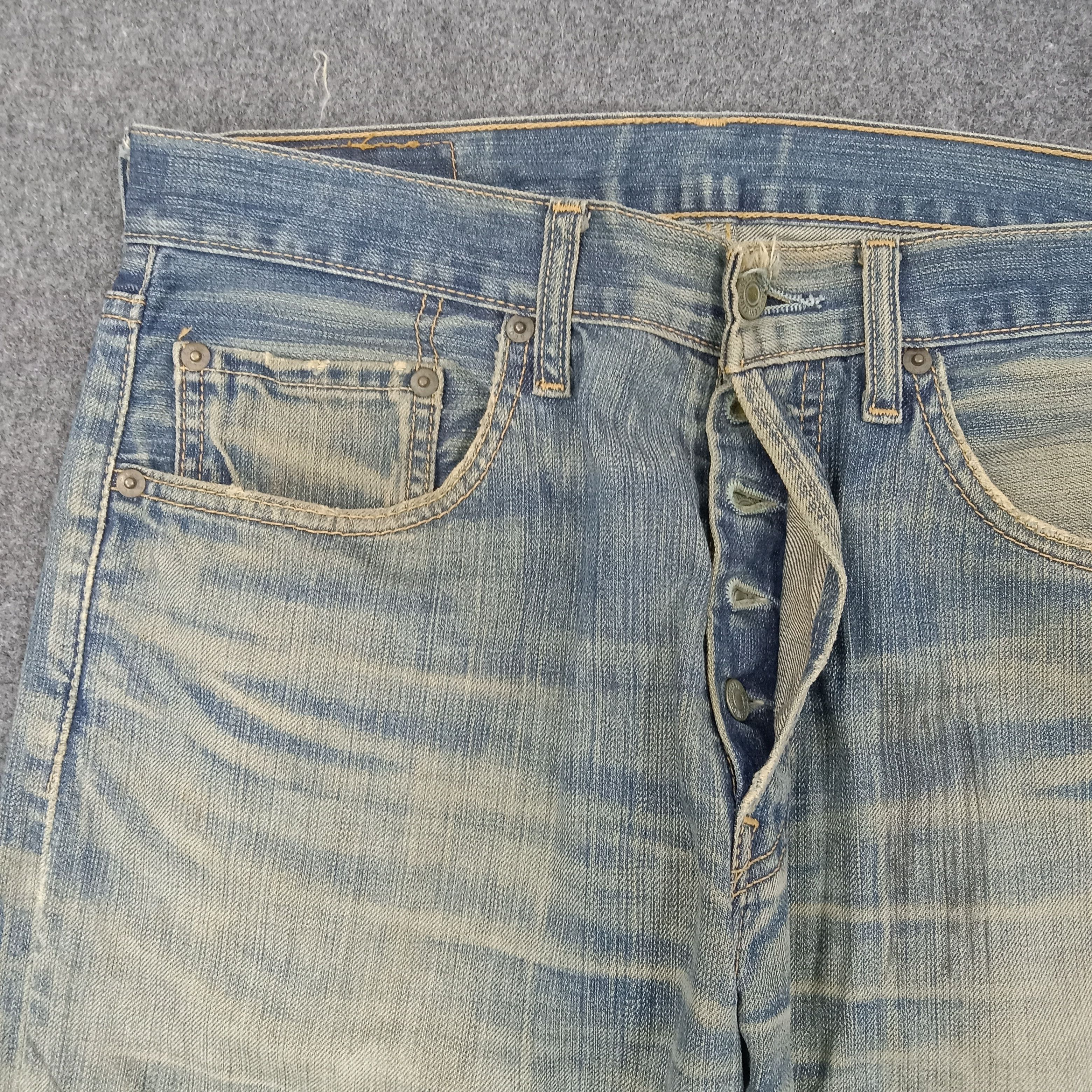 Levi's Levi's 501 Distressed Style Grunge Denim Jeans C258N22 Size US 31 - 3 Thumbnail