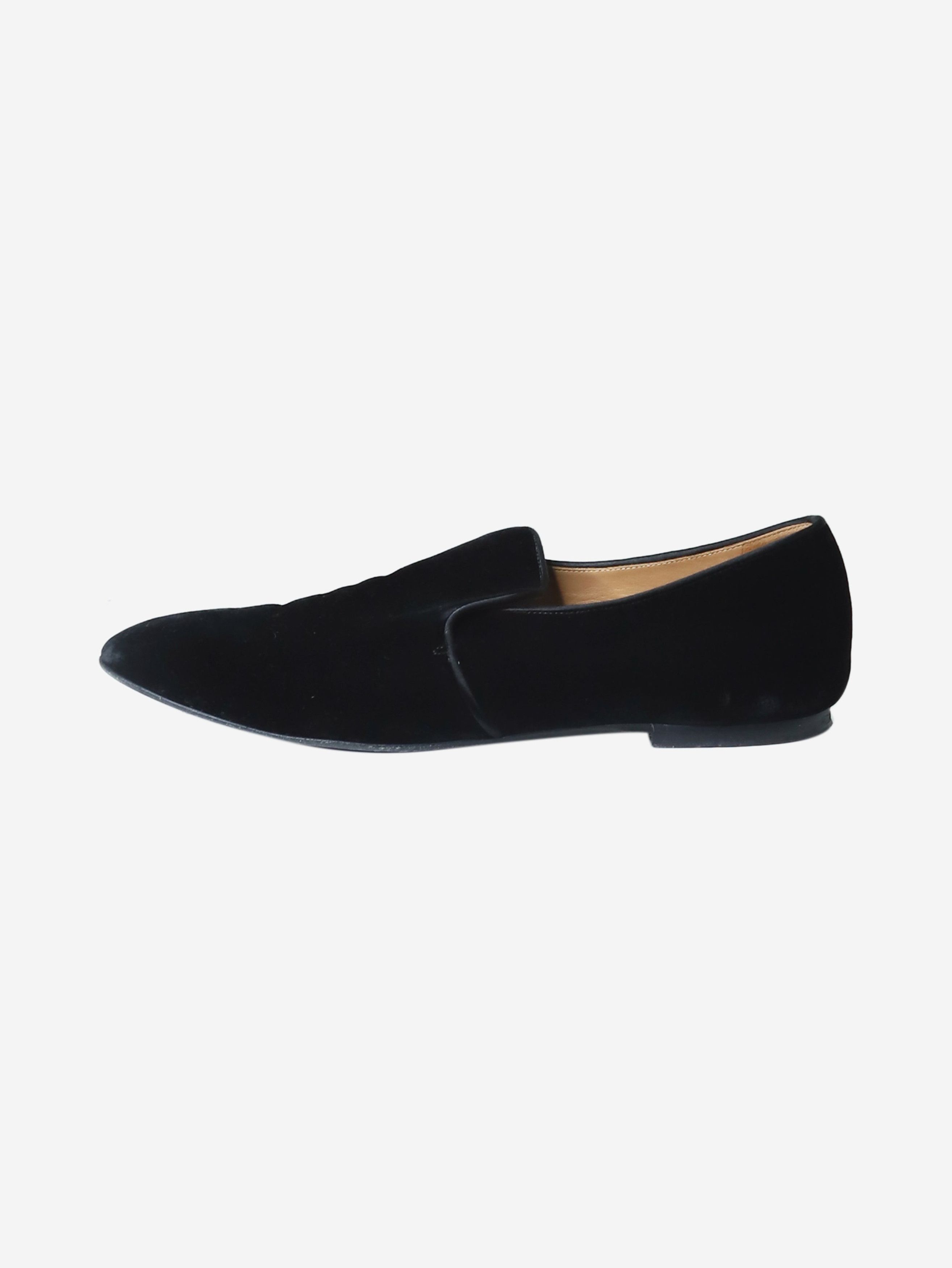 Black velvet loafers - size EU 40.5 (UK 7.5)