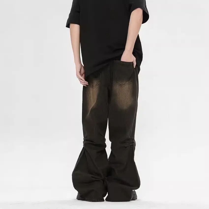 Designer × Japanese Brand Washed black baggy jeans Size US 32 / EU 48 - 3 Thumbnail