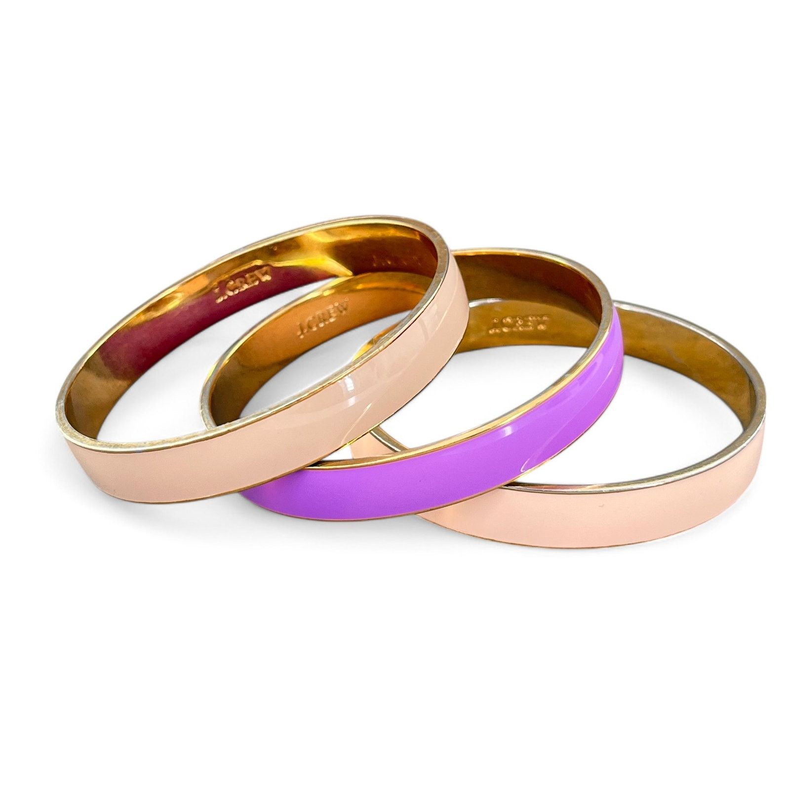 J.Crew J Crew Enamel Bangle Bracelet Lot Pastel Stack Set of 3 Size ONE SIZE - 1 Thumbnail