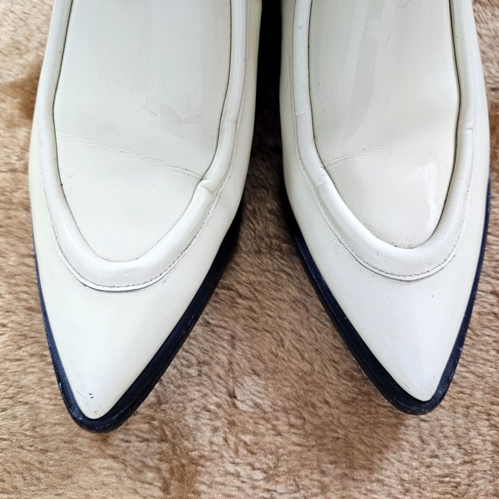 Jil Sander Jil Sander Western Ankle Boots Ivory Pointed Toe Zip Leather Heel Block Size 37 Women Footwear Shoes 37 Ivory Western Boots Womens Size US 7 / IT 37 - 6 Thumbnail