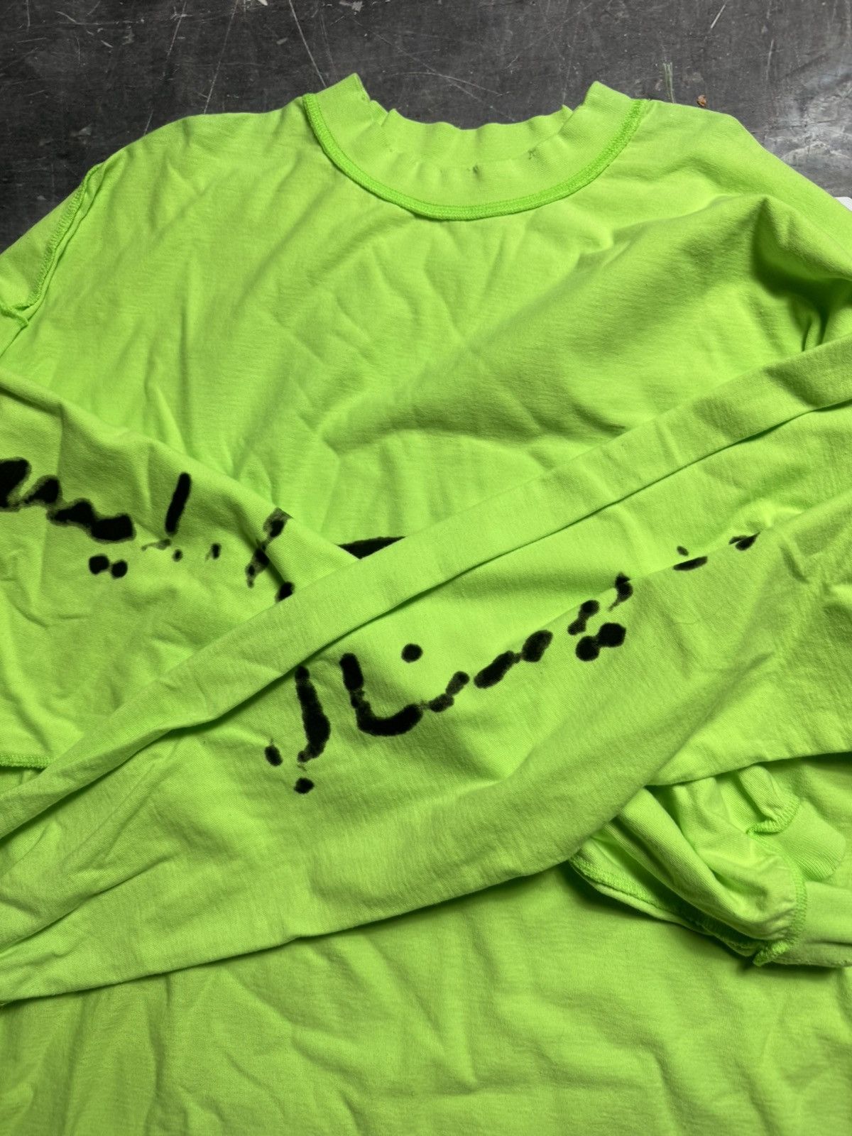 Balenciaga Balenciaga Acid Arab Distressed Long Sleeve Shirt LIMITED Size US S / EU 44-46 / 1 - 5 Thumbnail