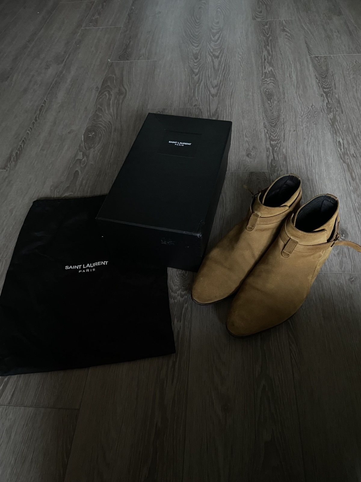 Saint Laurent Paris Saint Laurent Wyatt Jodhpur Suede Boots Hedi