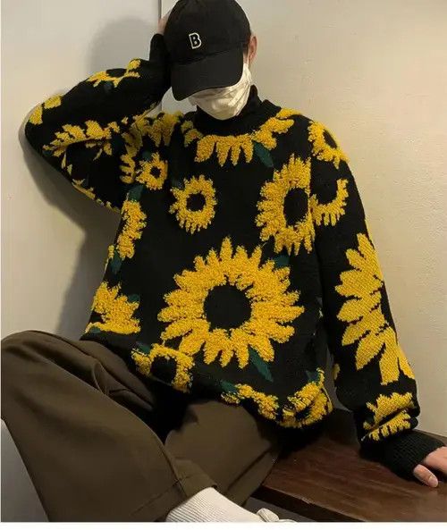 Japanese Brand × Vintage Sunflower Warm Sweaters Male Size M / US 6-8 / IT 42-44 - 1 Thumbnail