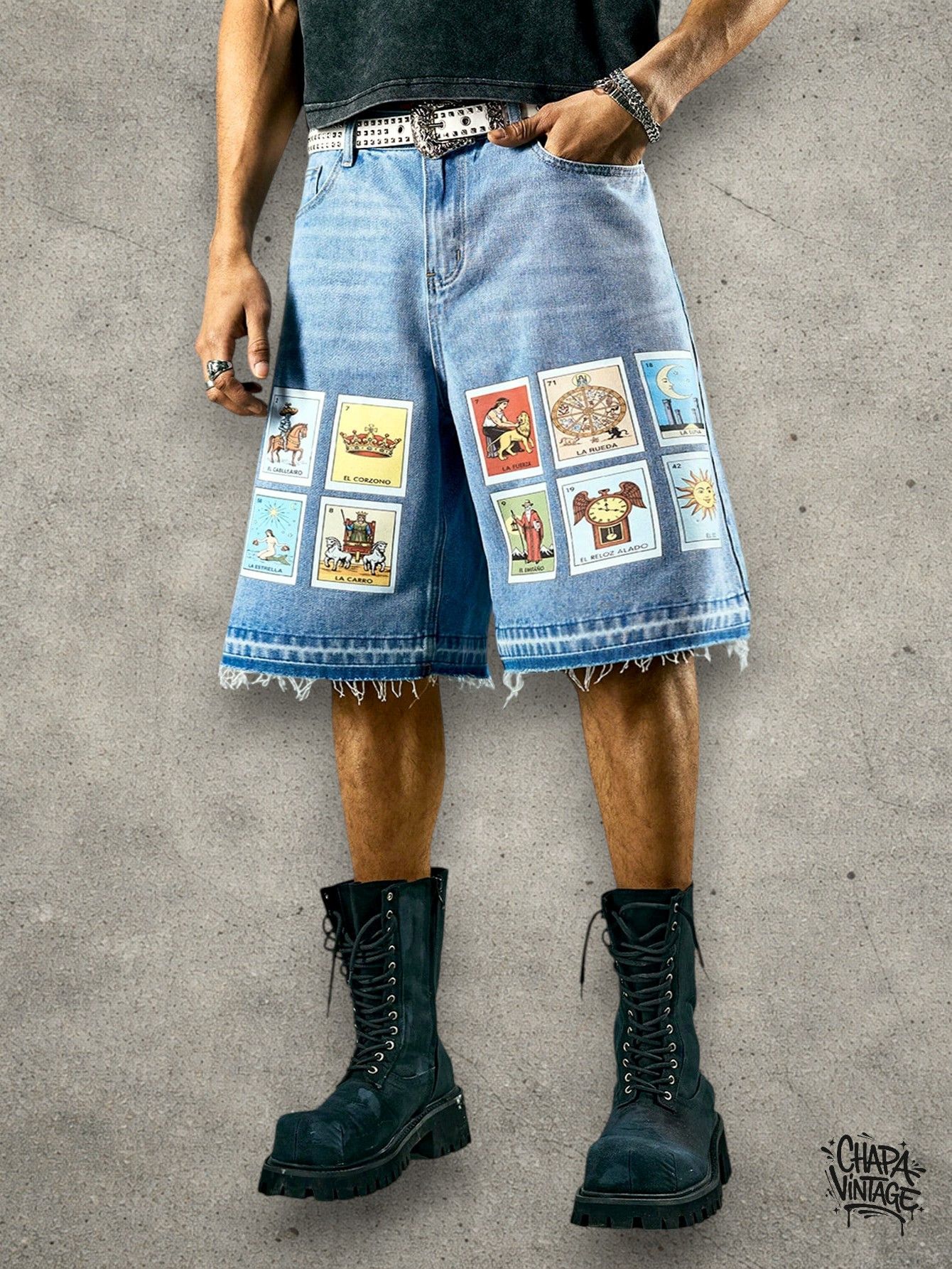 Japanese Brand Graphic jeans shorts Size US 32 / EU 48 - 1 Thumbnail