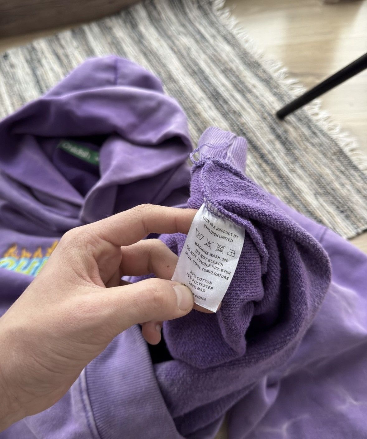 Vintage Vintage Childish Robs Motors 1995 purple Racing hoodie Size US M / EU 48-50 / 2 - 8 Thumbnail