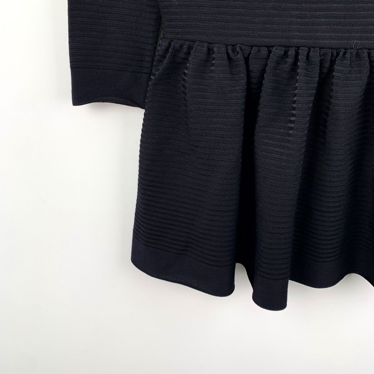Dior Christian Dior Black Silk V-neck Long Sleeve Dress K26WX Size XS / US 0-2 / IT 36-38 - 4 Thumbnail