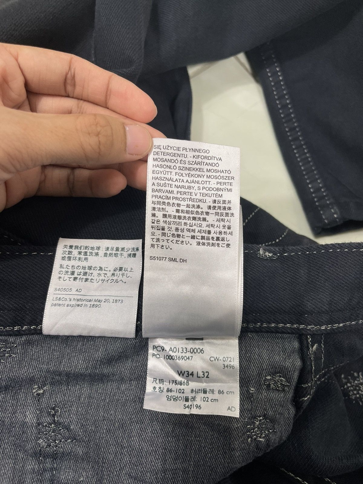 Levi's × Vintage LEVIS RED BLACK DENIM JEANS Size US 38 / EU 54 - 20 Thumbnail