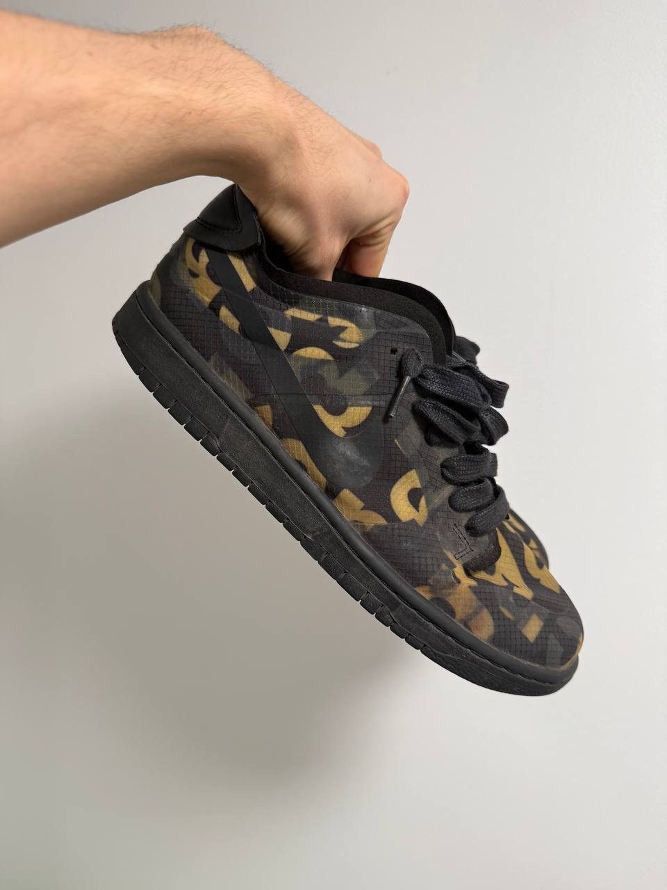 Comme des Garcons × Nike Nike Dunk Comme Des Garçons Low camo black and brown Size US 11 / EU 44 - 1 Thumbnail