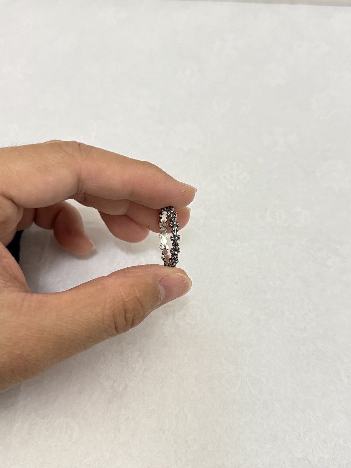 Chrome Hearts Chrome Hearts Ring Silver Tiny E Plus Band Size ONE SIZE - 2 Thumbnail