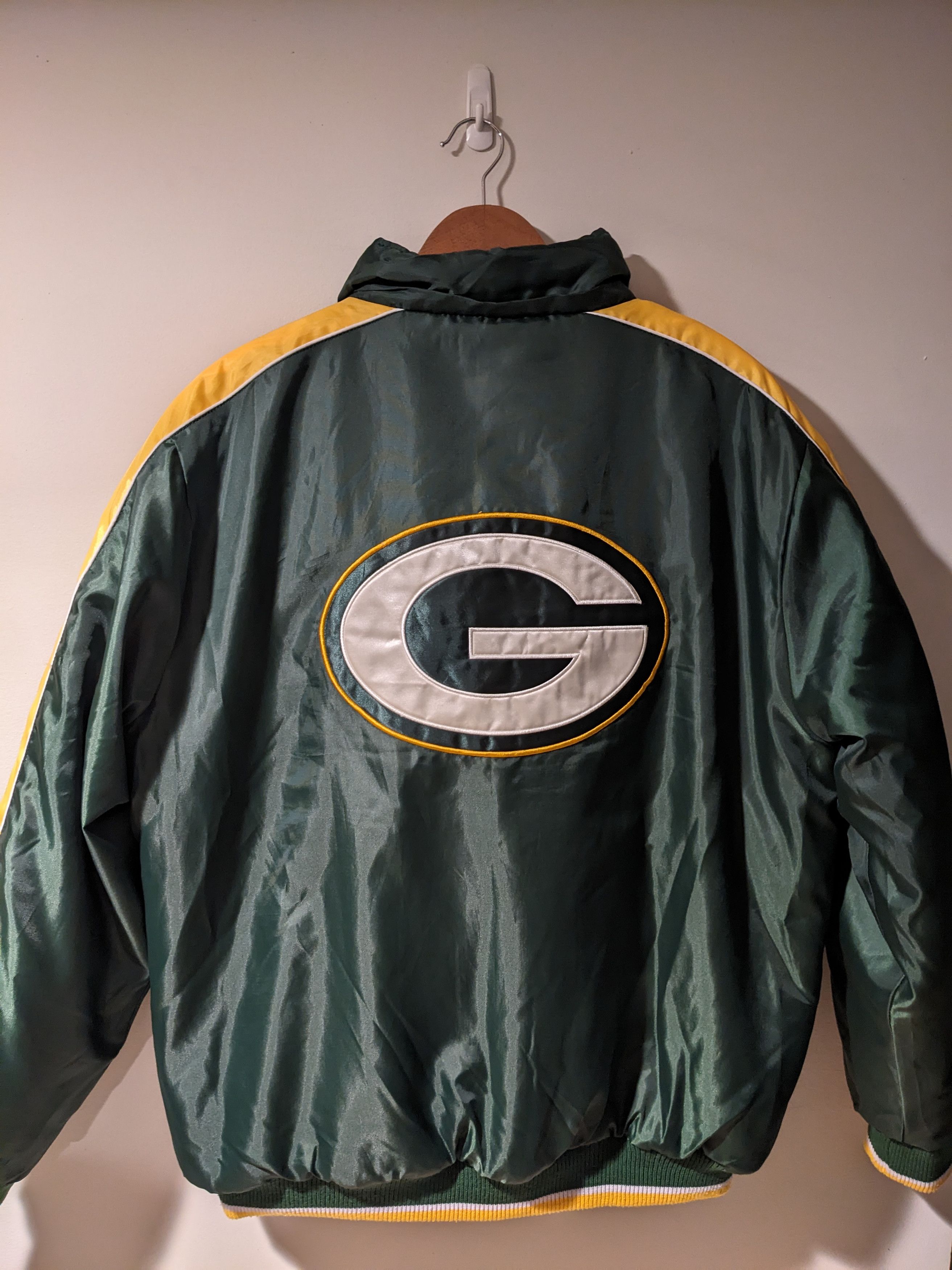 NFL × Vintage Vintage Y2K Green Bay Packers NFL Football Green Jacket Size US L / EU 52-54 / 3 - 4 Thumbnail
