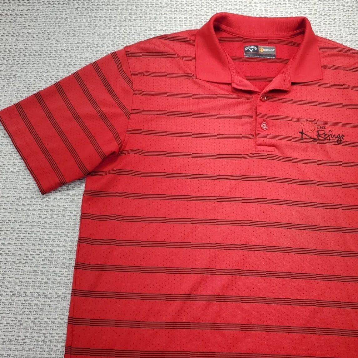 Callaway Callaway Opti Dri Golf Polo Shirt Mens M Short Sleeve V Logo The Refuge Polo Shirt Size US M / EU 48-50 / 2 - 3 Thumbnail