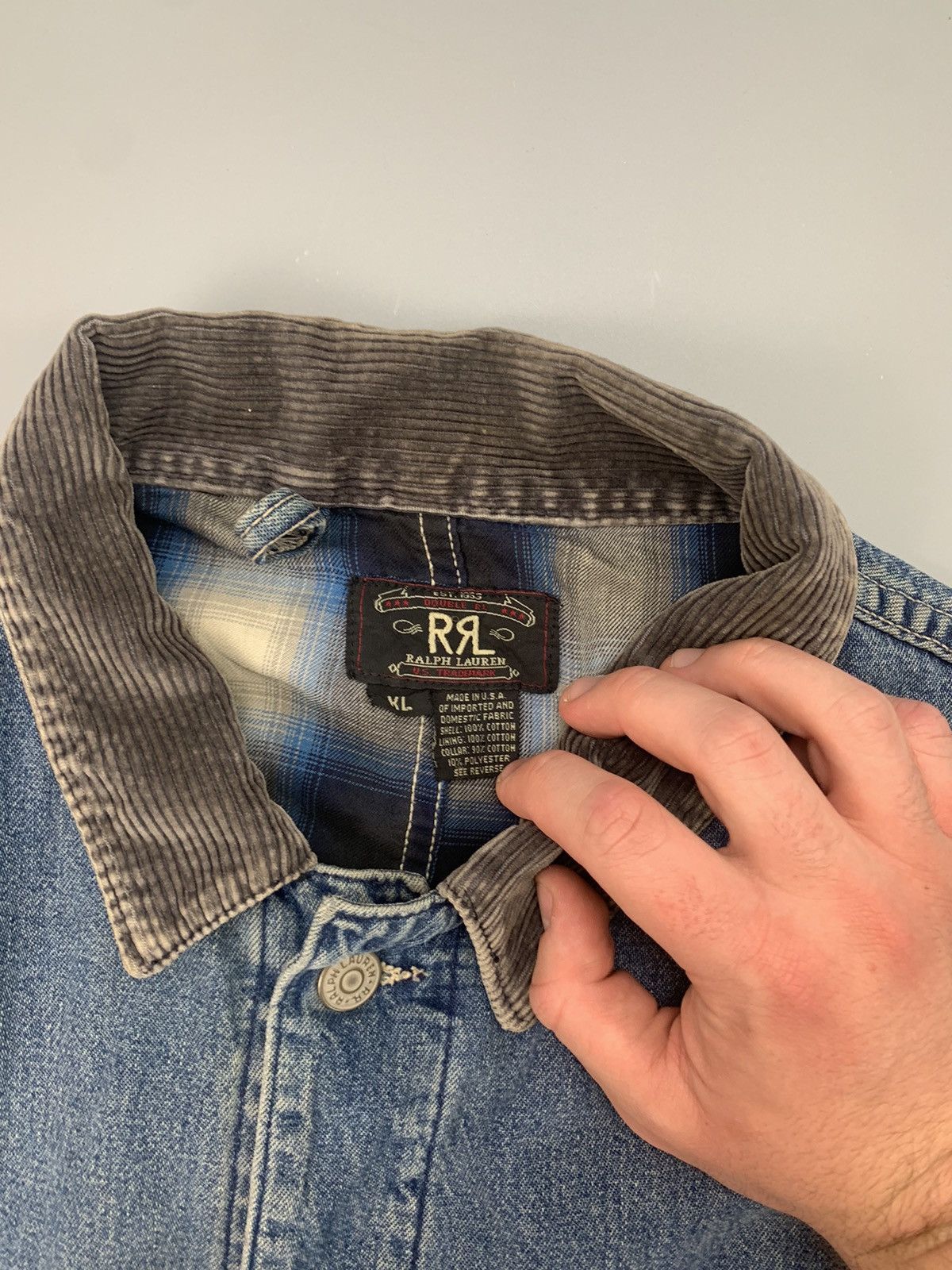 RRL Ralph Lauren × Vintage Archive Fall Of '93 RRL Ralph Lauren Chore Jackets Double RL Size US XL / EU 56 / 4 - 8 Thumbnail