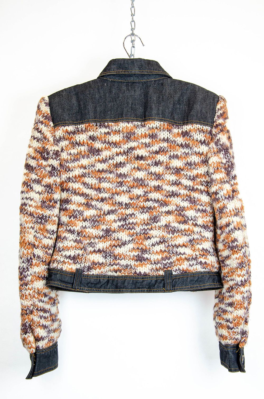 Dolce & Gabbana D&G Knit Denim Jacket – Size M (Made in Italy) Size M / US 6-8 / IT 42-44 - 2 Thumbnail