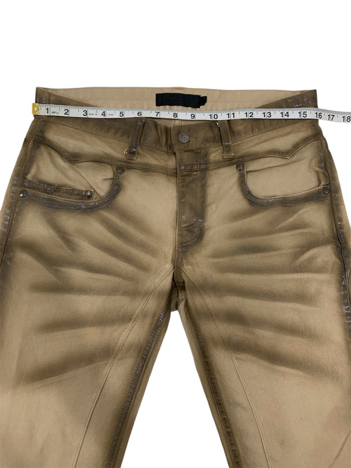 Japanese Brand Jackrose Half Waxed Slim Boot Cut Flared Pant Size US 32 / EU 48 - 12 Thumbnail