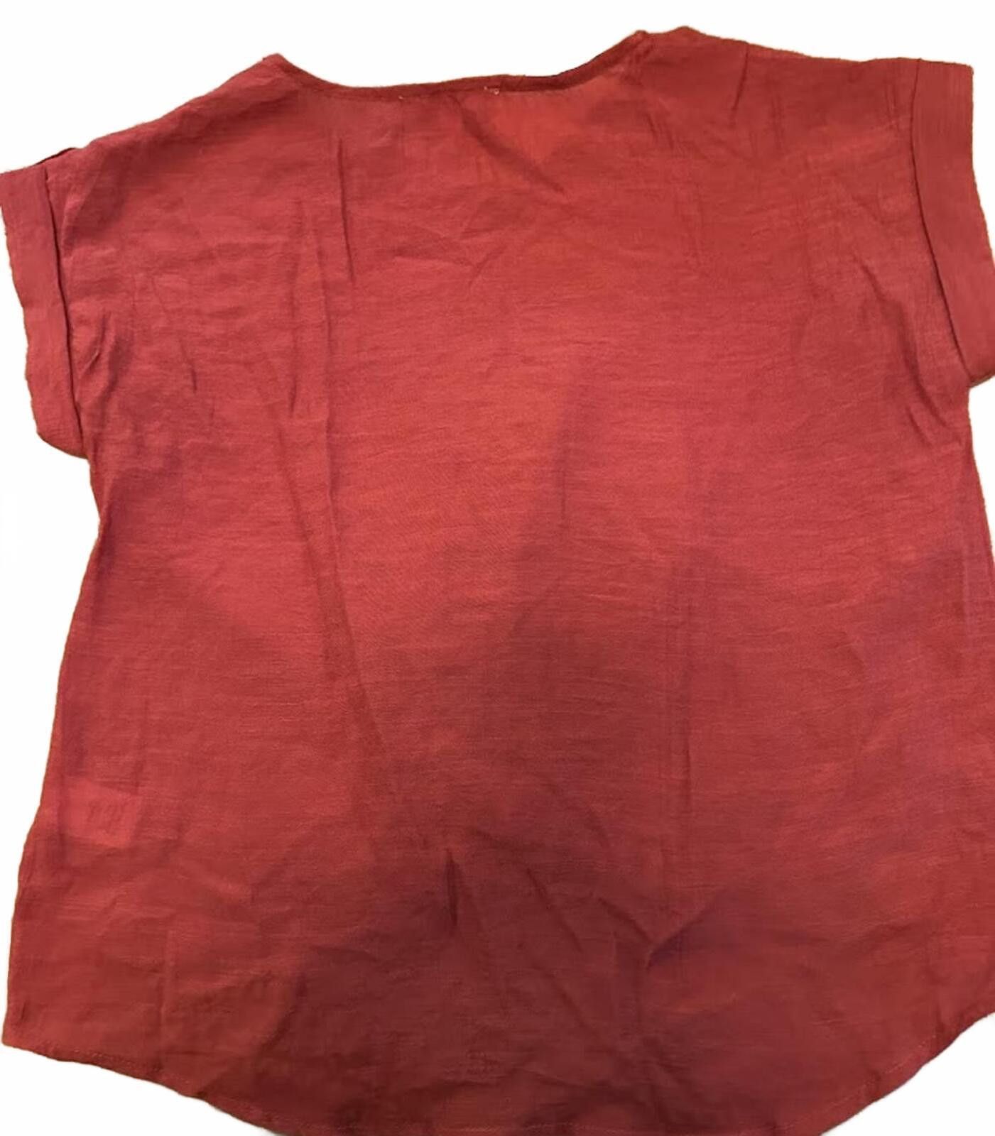 E. Marinella E&M Red/Rust Twist Front Top L NWT Size L / US 10 / IT 46 - 6 Thumbnail