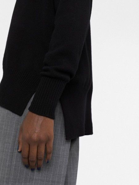 Jil Sander o1s22i1n0125 Oversized crewneck Sweater in Black Size S / US 4 / IT 40 - 3 Thumbnail