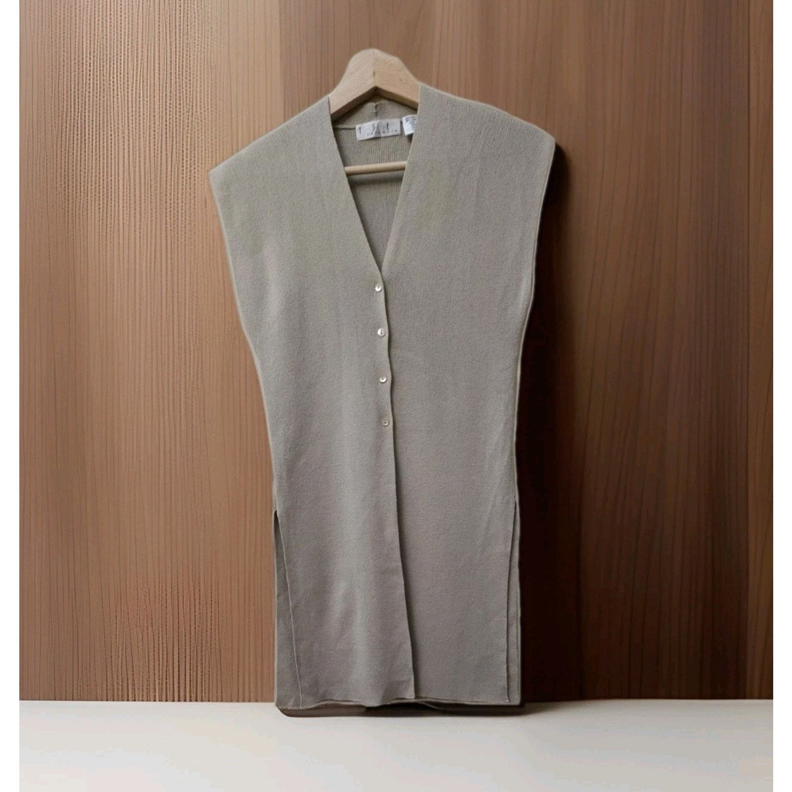Tse Tse Cashmere Silk Sweater Sleeveless Womens Pleated Dress Size S / US 4 / IT 40 - 1 Thumbnail