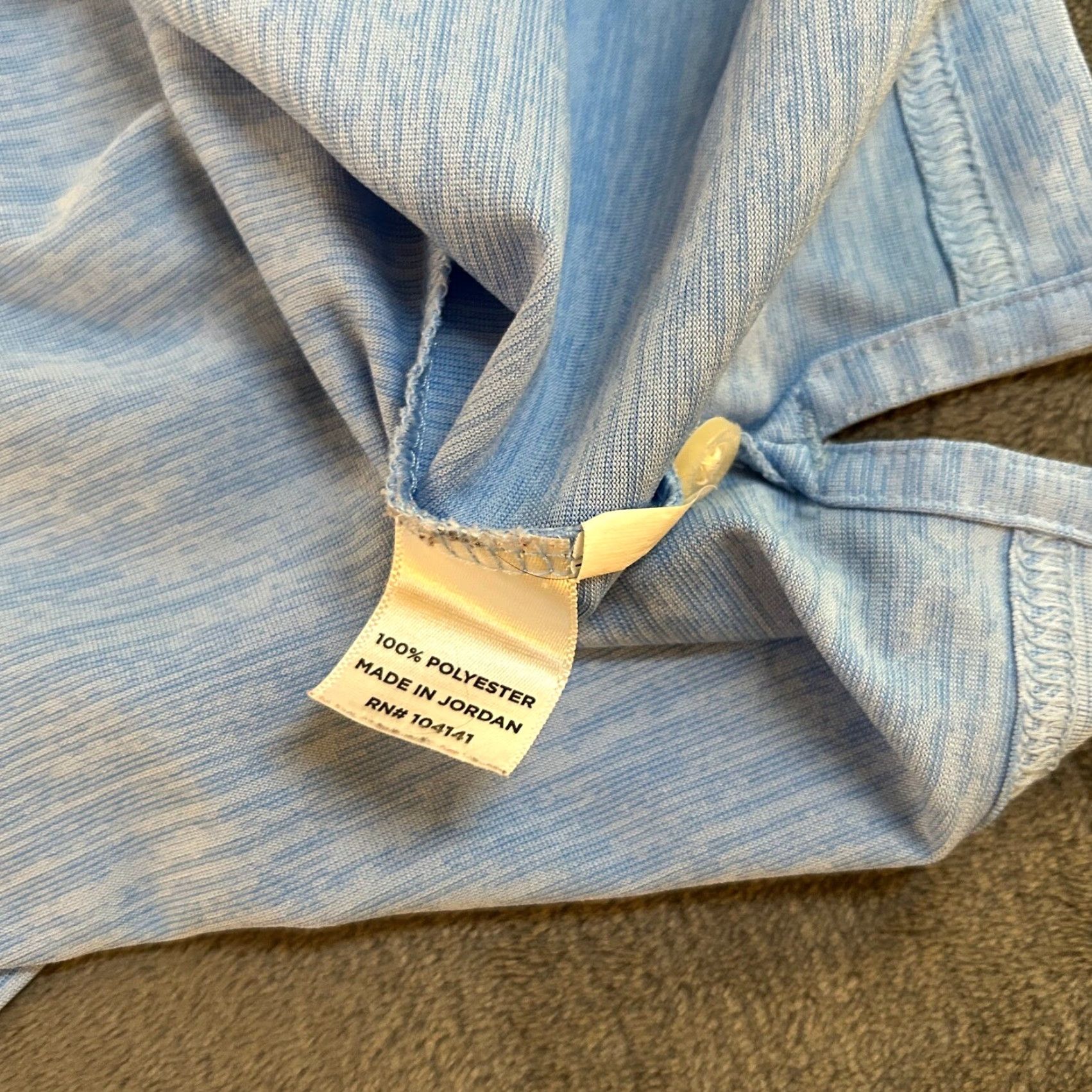Vintage Walter Hagen Essentials Golf Polo Shirt Heather Blue Performance Mens Medium Size US M / EU 48-50 / 2 - 4 Thumbnail