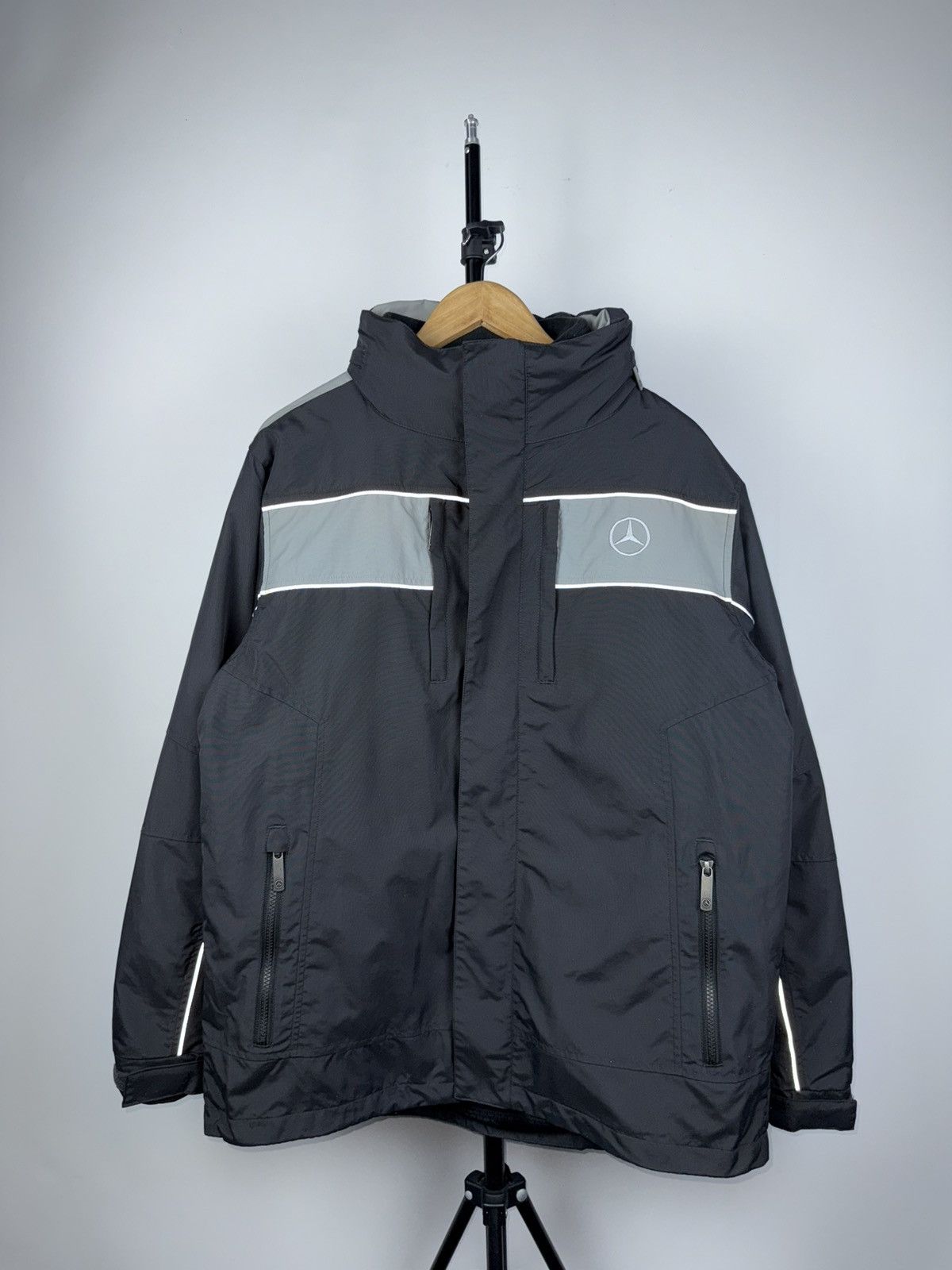 Mercedes-Benz × Vintage Official Mercedes ninja Racing Black F1 Big Logo 90s Rare Size US M / EU 48-50 / 2 - 4 Thumbnail