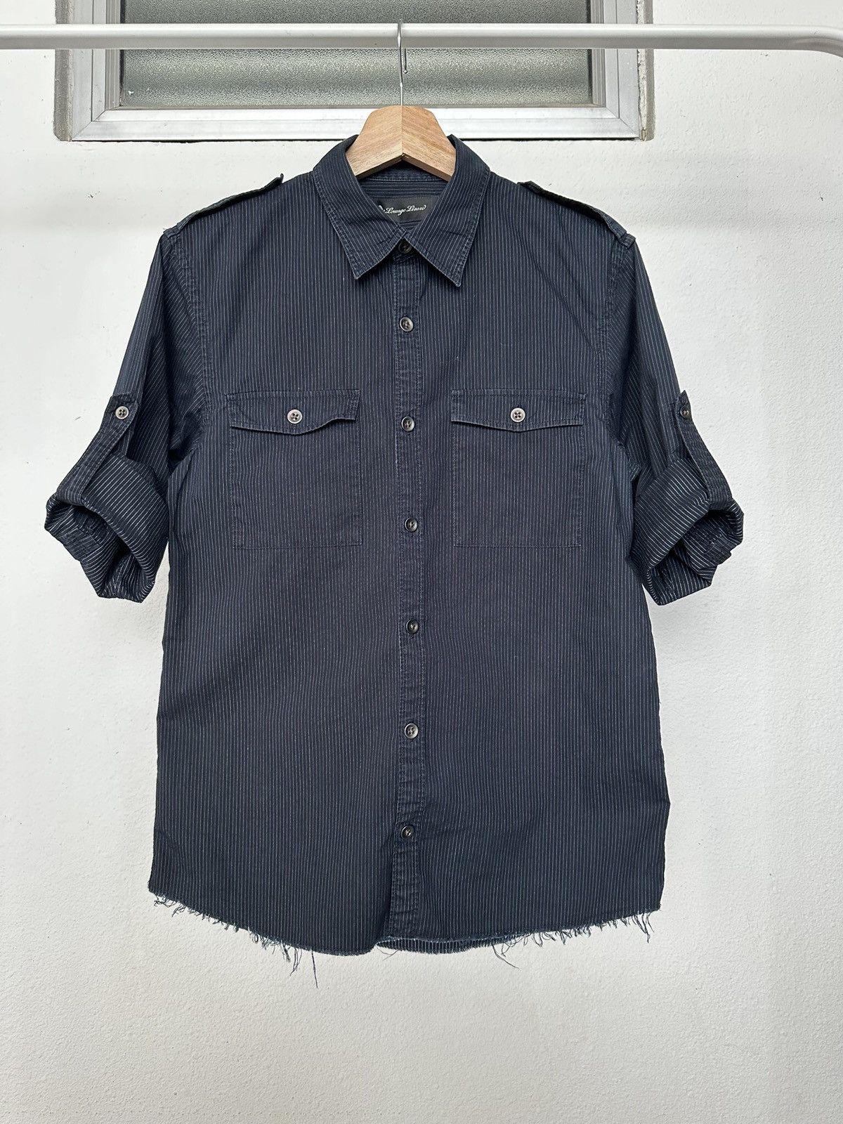 Lounge Lizard 00's - Lounge Lizard pinstripe double pocket shirt Size US M / EU 48-50 / 2 - 7 Thumbnail