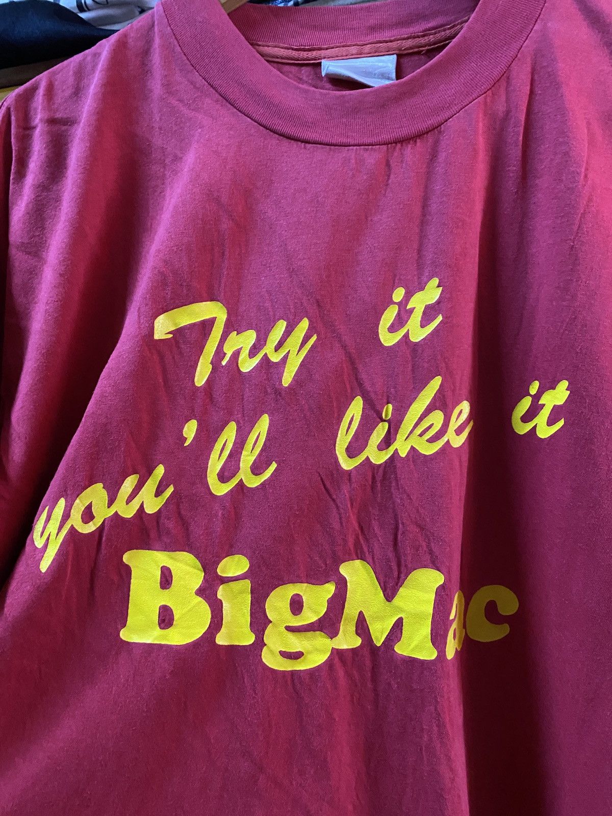 Vintage Vintage 90s MCDONALD bigmac Burger promo tee Size US L / EU 52-54 / 3 - 6 Thumbnail