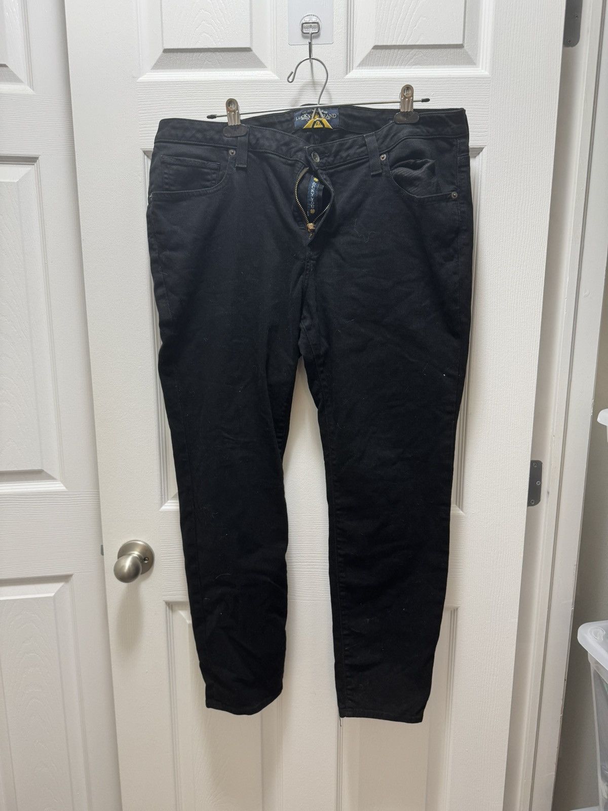 Lucky Brand × Vintage Lucky Brand Lucky You Zipper Black Cargo Ginger Skinny Women Size US 38 / EU 54 - 2 Thumbnail