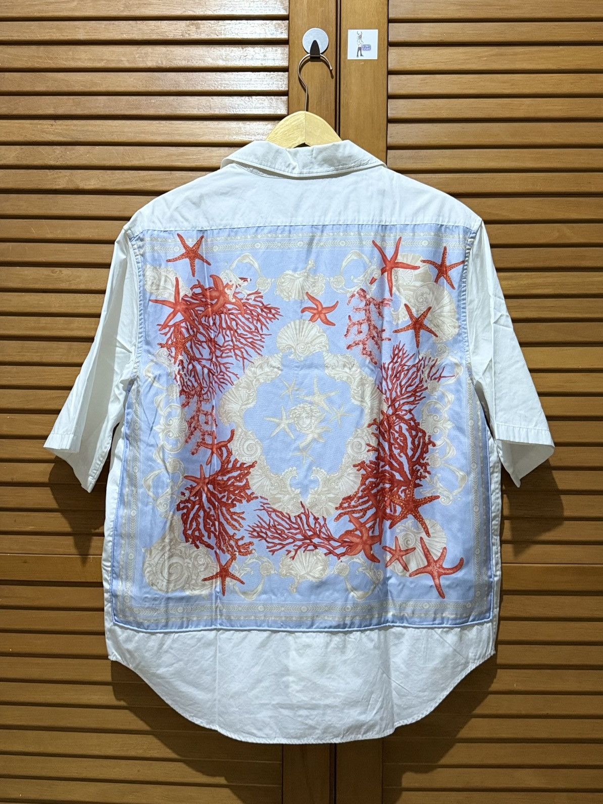 Versace Versace Barocco Sea Embroidered Shirt White Size US M / EU 48-50 / 2 - 1 Thumbnail