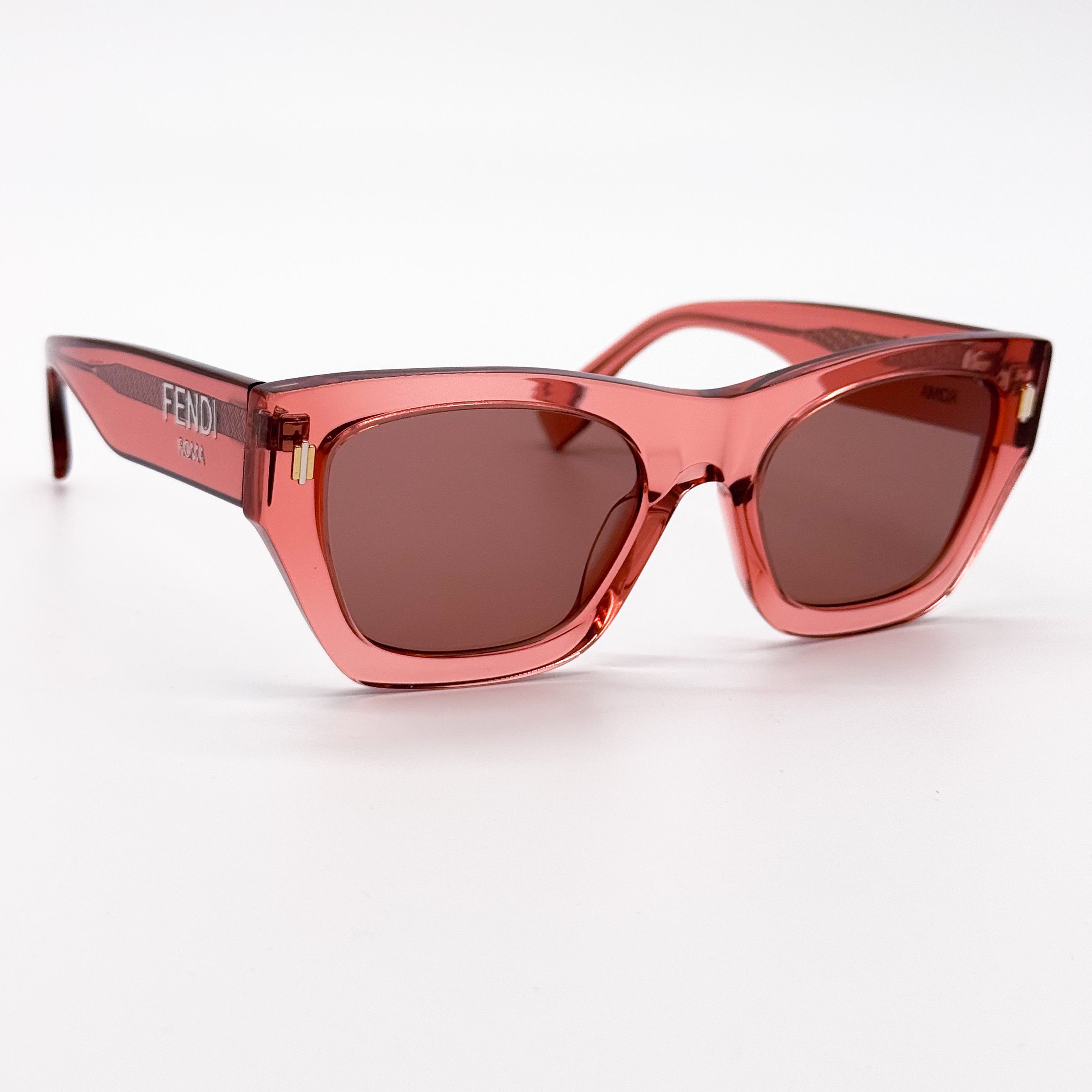Fendi NEW FENDI FE40100I 72S SHINY PINK WOMEN SUNGLASSES FENDI Size ONE SIZE - 3 Thumbnail