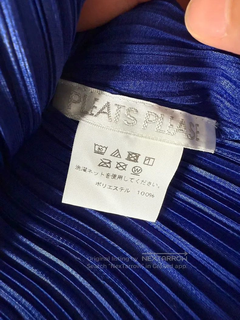 Issey Miyake Issey Miyake Blue Pleated Jacket Size L / US 10 / IT 46 - 5 Thumbnail