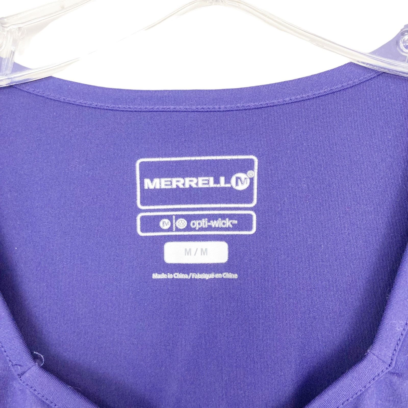Merrell Merrell Optiwick Purple Long Sleeve Shirt Sz M Size M / US 6-8 / IT 42-44 - 2 Thumbnail