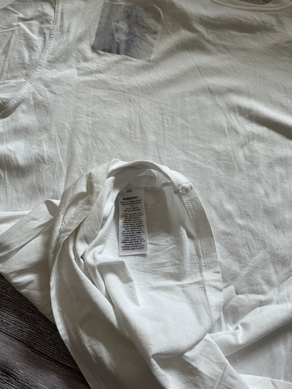 Burberry Burberry Fawn Print T-Shirt – “They Do Not Love” Quote Size US M / EU 48-50 / 2 - 6 Thumbnail