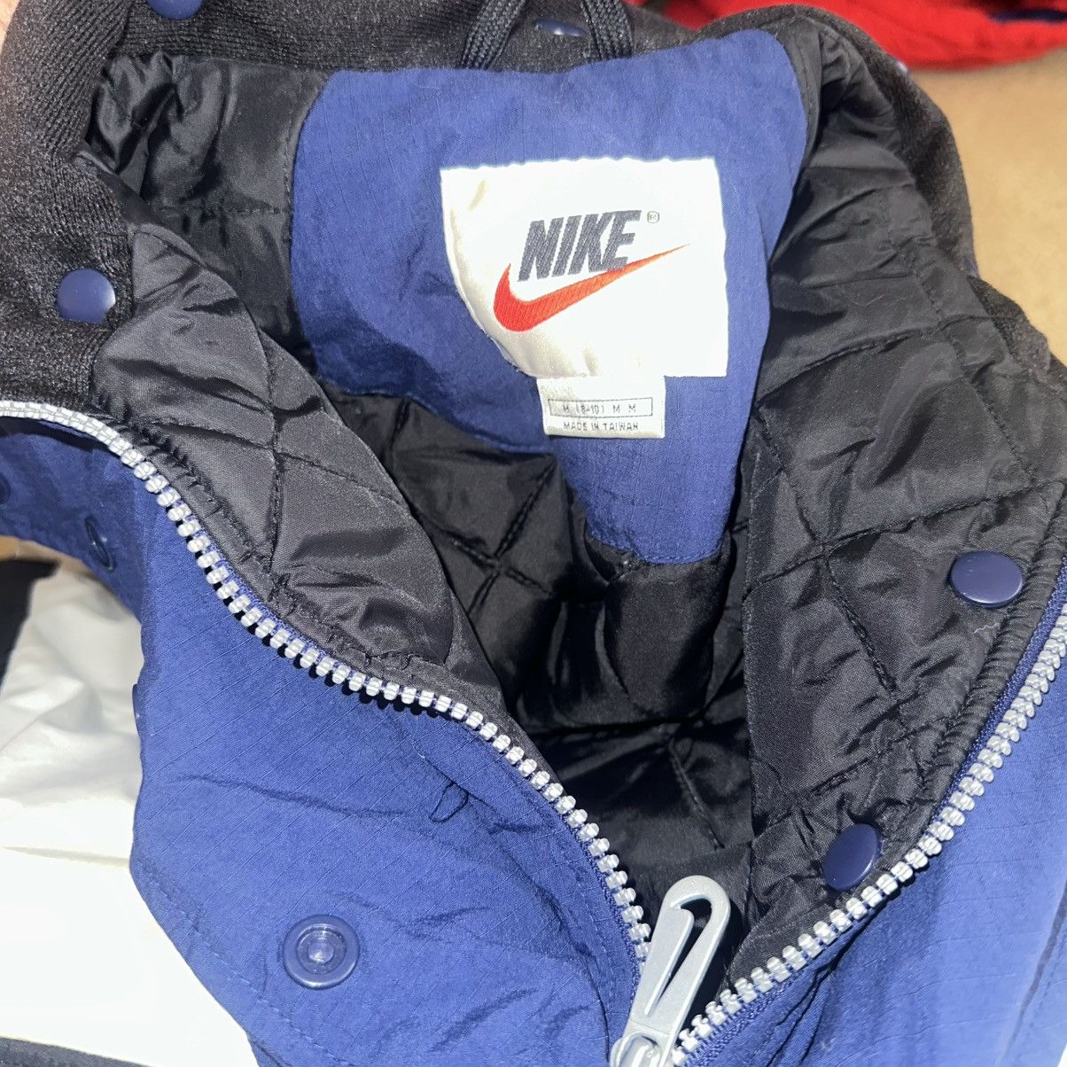 Nike × Vintage Vintage 90s Nike Puffer Retro Jacket Half Zip Size US M / EU 48-50 / 2 - 7 Thumbnail