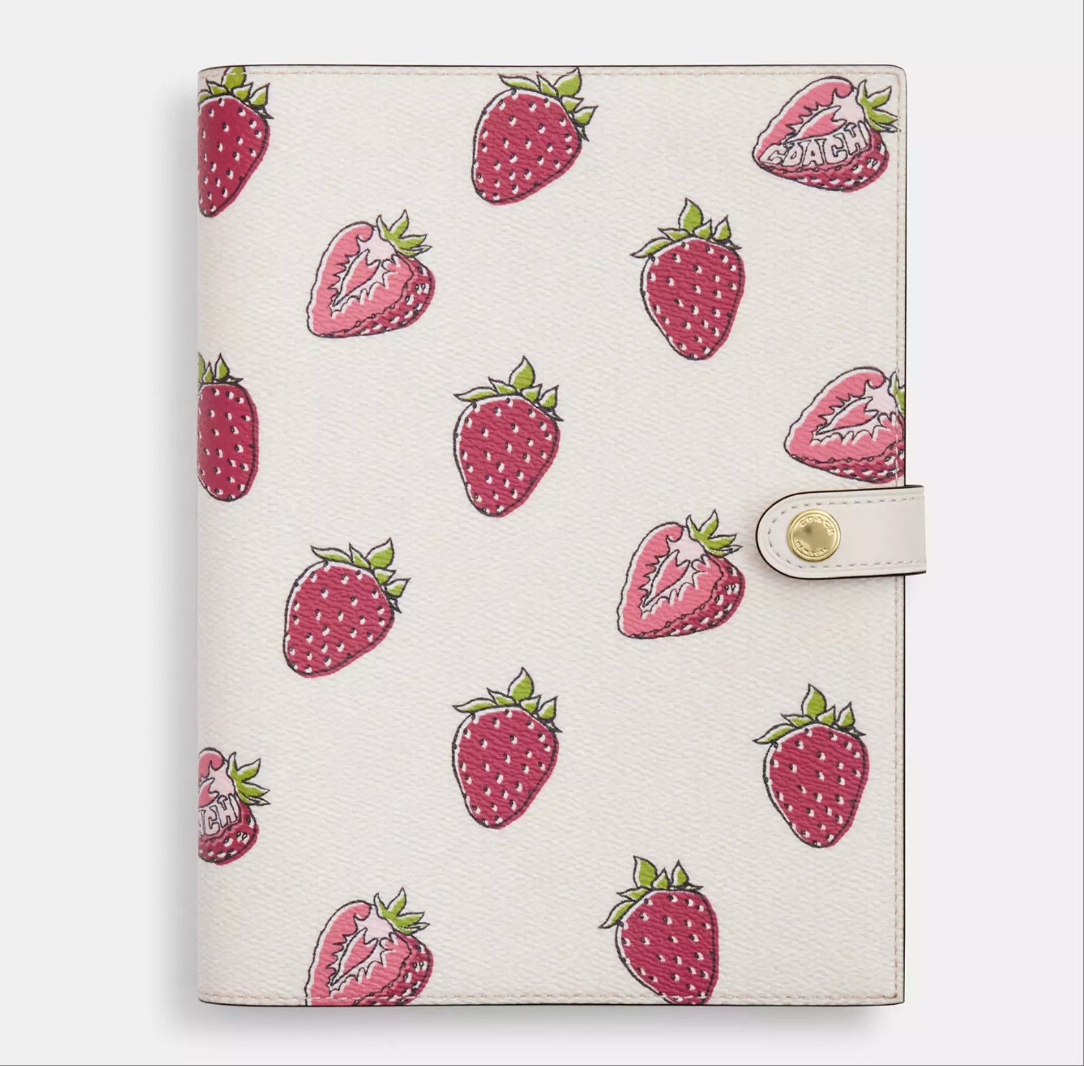 Coach Notebook With Strawberry Print CAO44 Size ONE SIZE - 5 Thumbnail