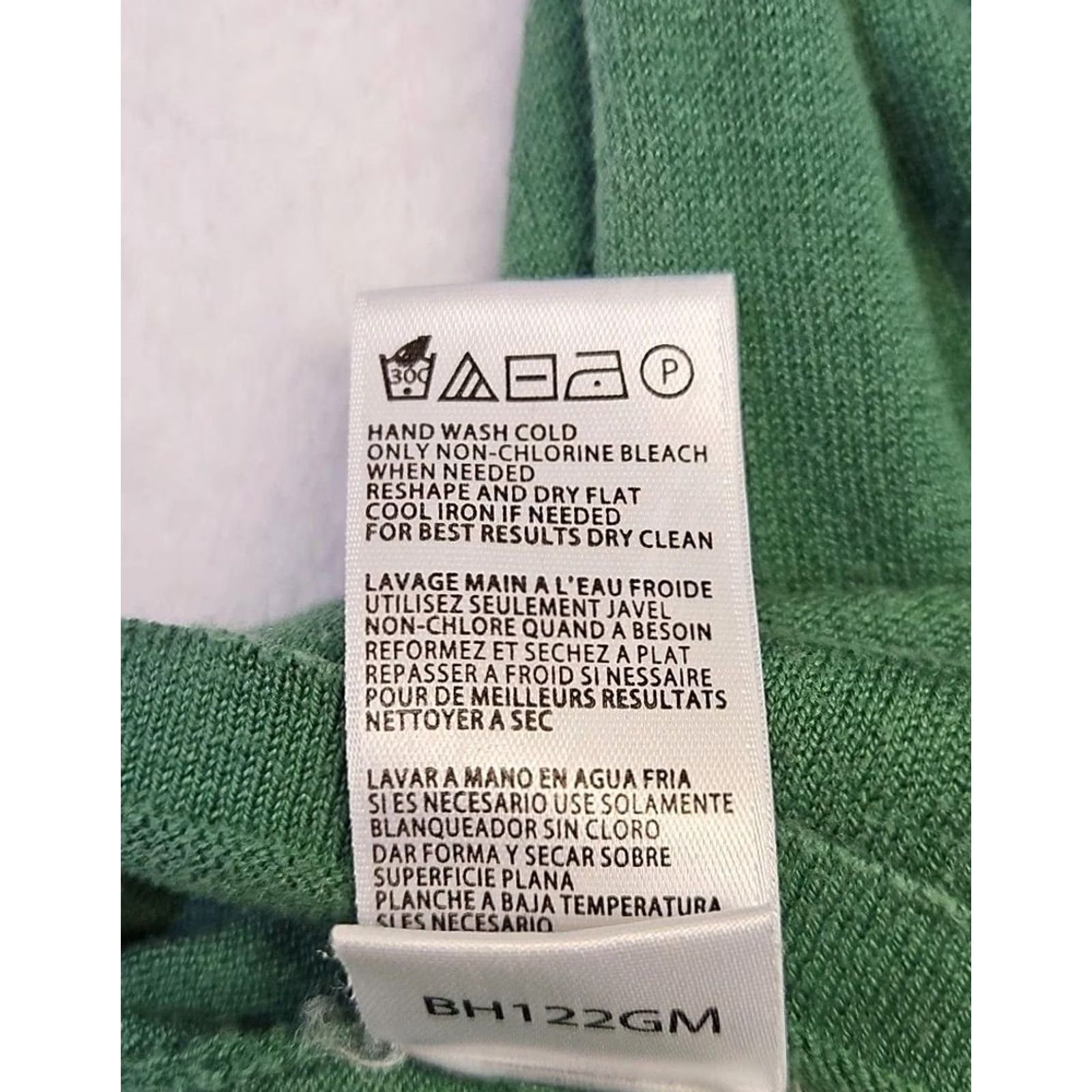 Bcbgmaxazria BCBGMAXAZRIA Silk Cotton Crochet Lace Green Blouse Top L Boho Romantic Womens Size L / US 10 / IT 46 - 6 Thumbnail