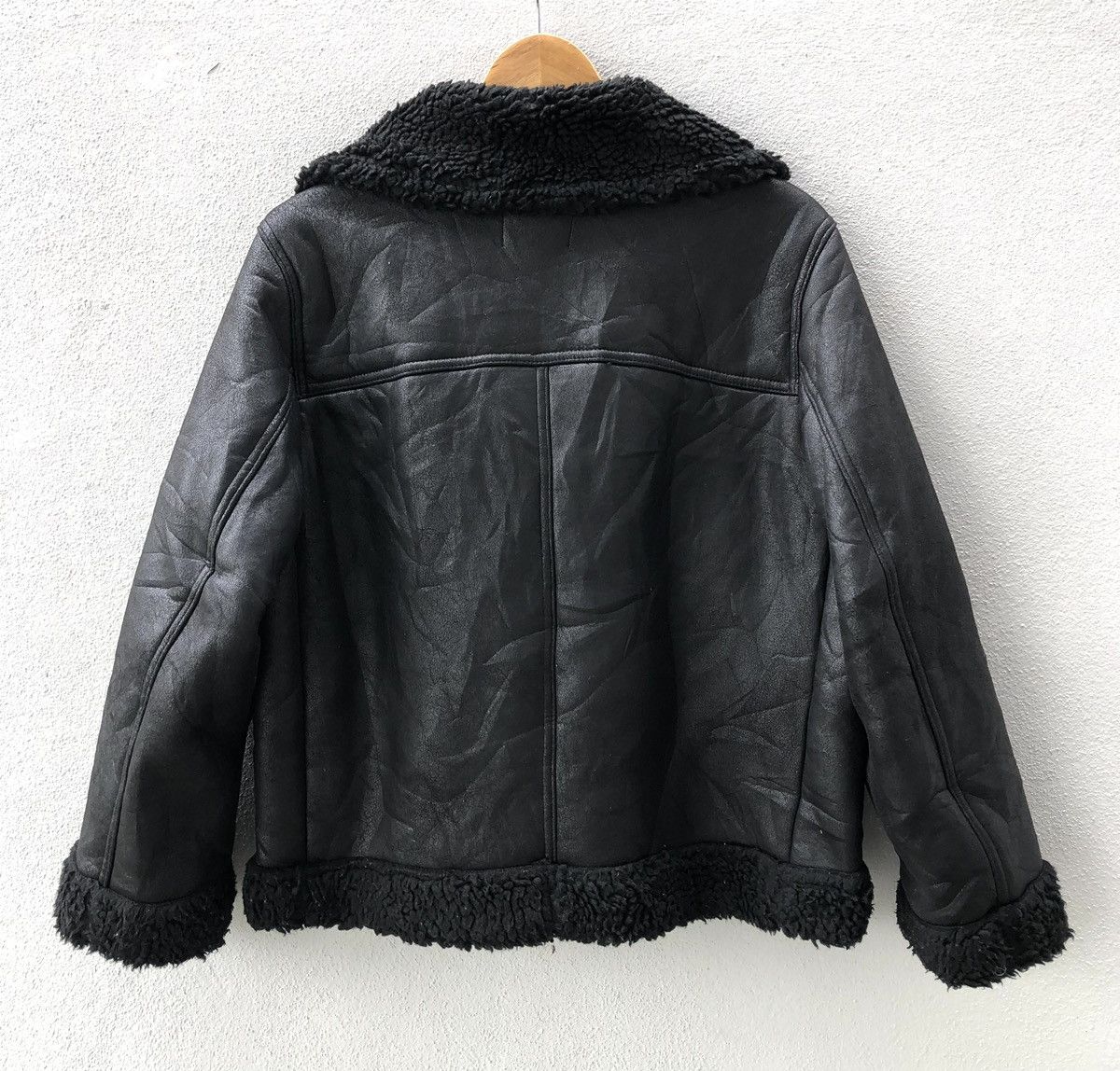 Japanese Brand H&M Double Collar Lined Fleece Black Jacket Size US S / EU 44-46 / 1 - 15 Thumbnail