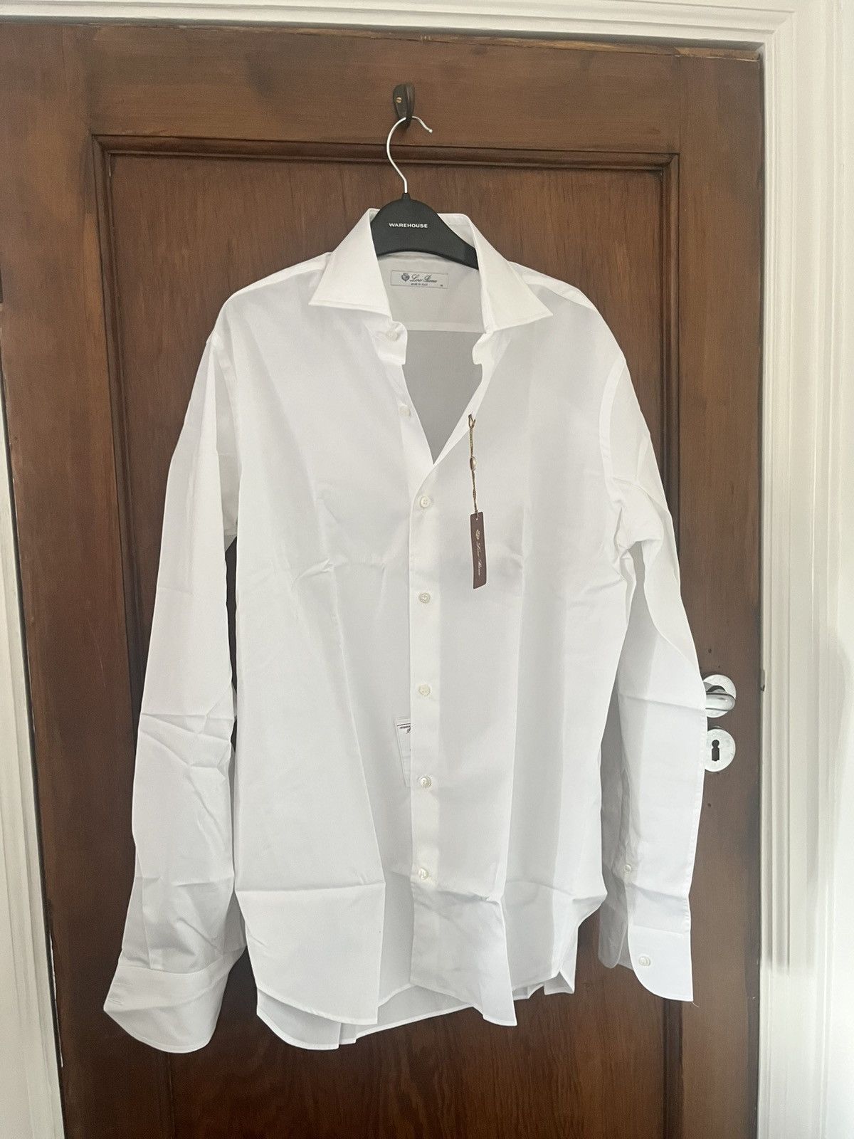 Loro Piana Loro Piana white cotton andre shirt size 39 Size US M / EU 48-50 / 2 - 1 Thumbnail