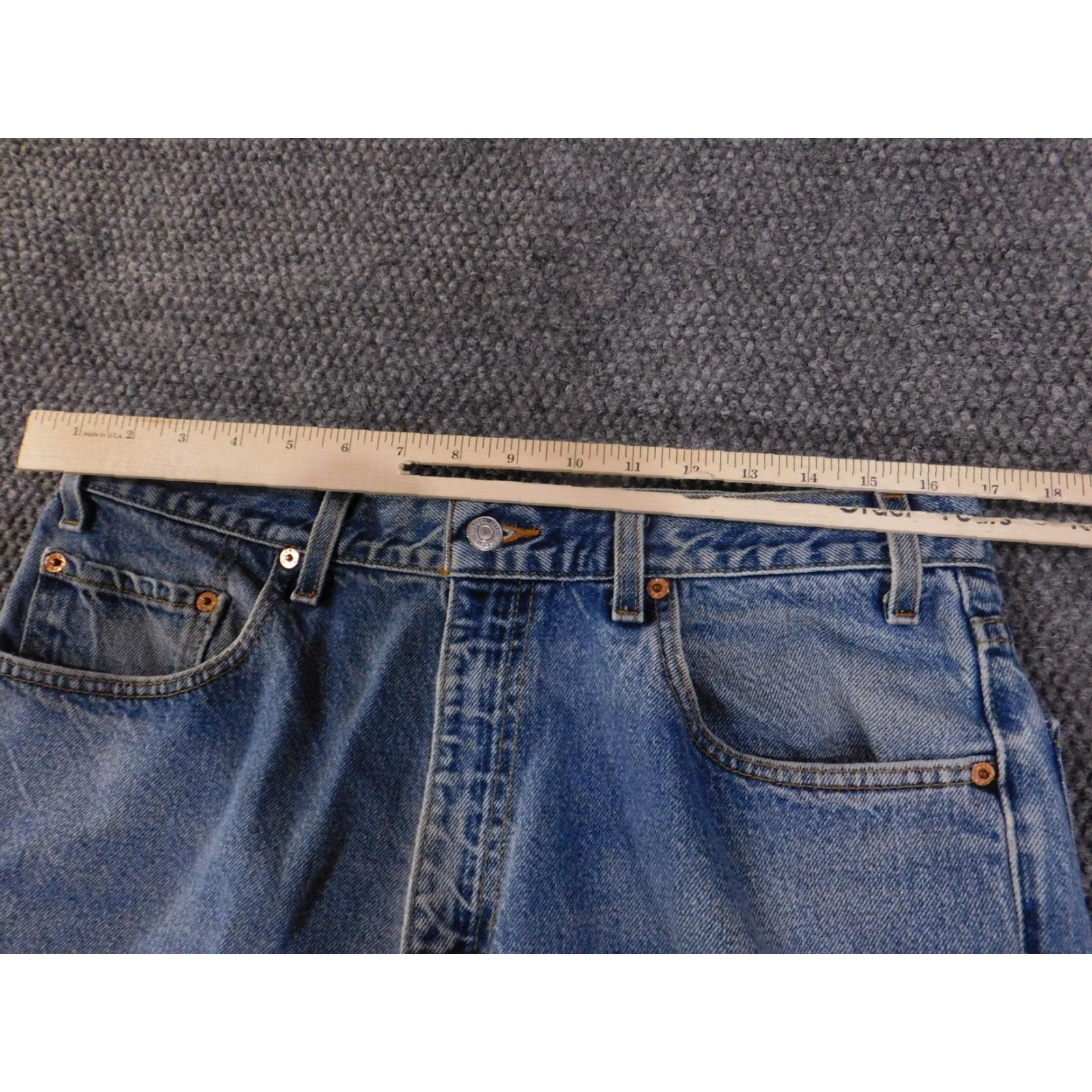 Levi's Levi's 550 Jeans Mens 36x29 Blue Relaxed Fit Denim Straight Leg Medium Wash Pants Jeans Clothing Mens Size US 36 / EU 52 - 5 Thumbnail