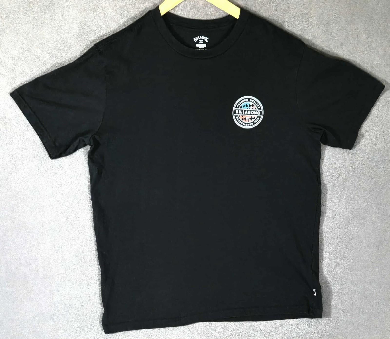 Billabong Billabong Premium Tee Black XL Graphic Logo Surf Skate #4 Size US XL / EU 56 / 4 - 4 Thumbnail
