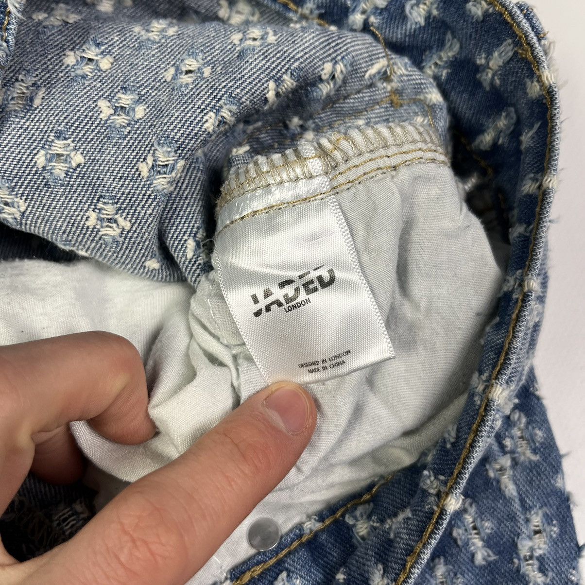 Jaded London × Japanese Brand Jaded London Denim Avant Garde Jeans Streetwear Japanese Size US 30 / EU 46 - 8 Thumbnail