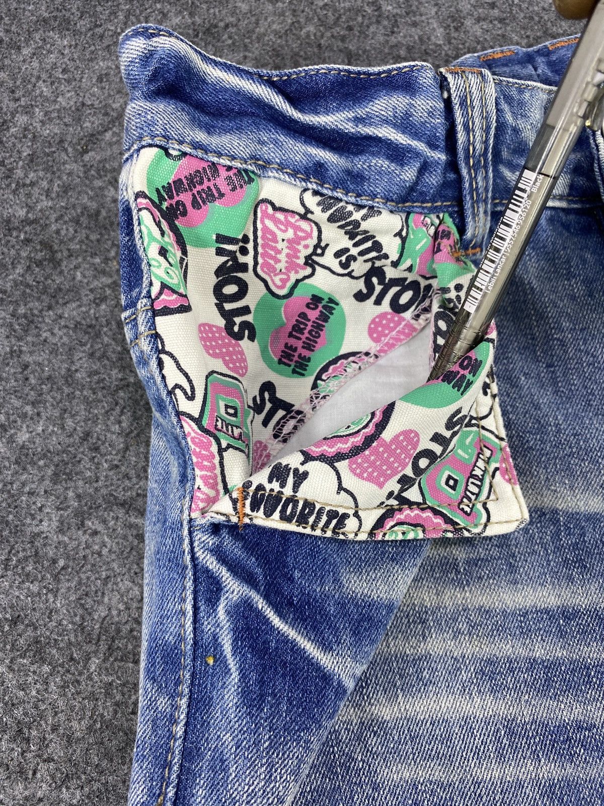 Japanese Brand × Vintage Japanese Denim Jeans PINK LATTE Patchworks - J1083 Size 28" / US 6 / IT 42 - 6 Thumbnail