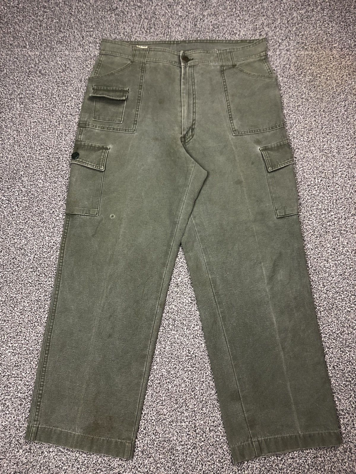 Japanese Brand Vintage Faded Japanese Brands Army Cargopants Size US 34 / EU 50 - 1 Thumbnail